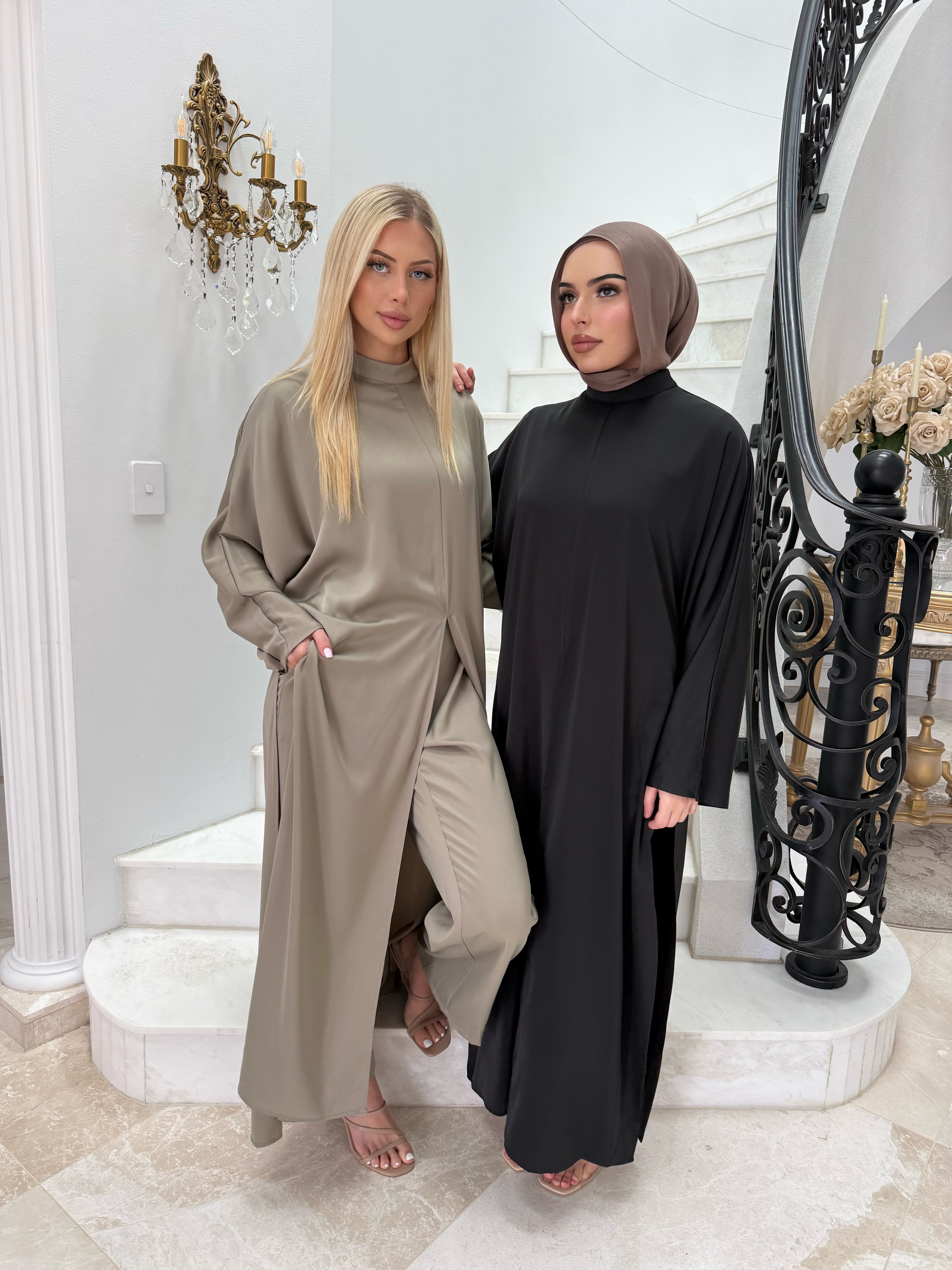Split Abaya Set