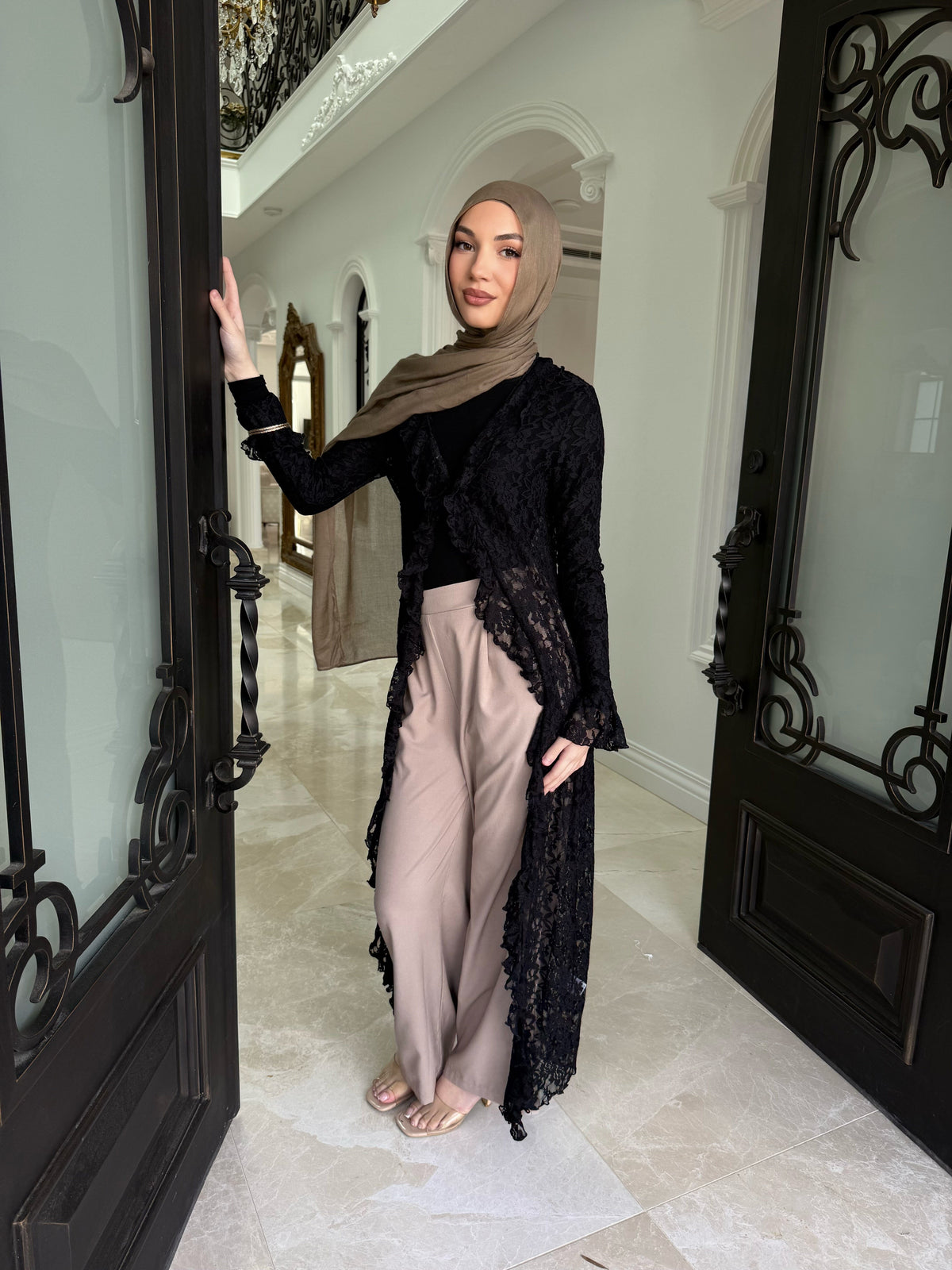 Lace Ruffle Cardigan