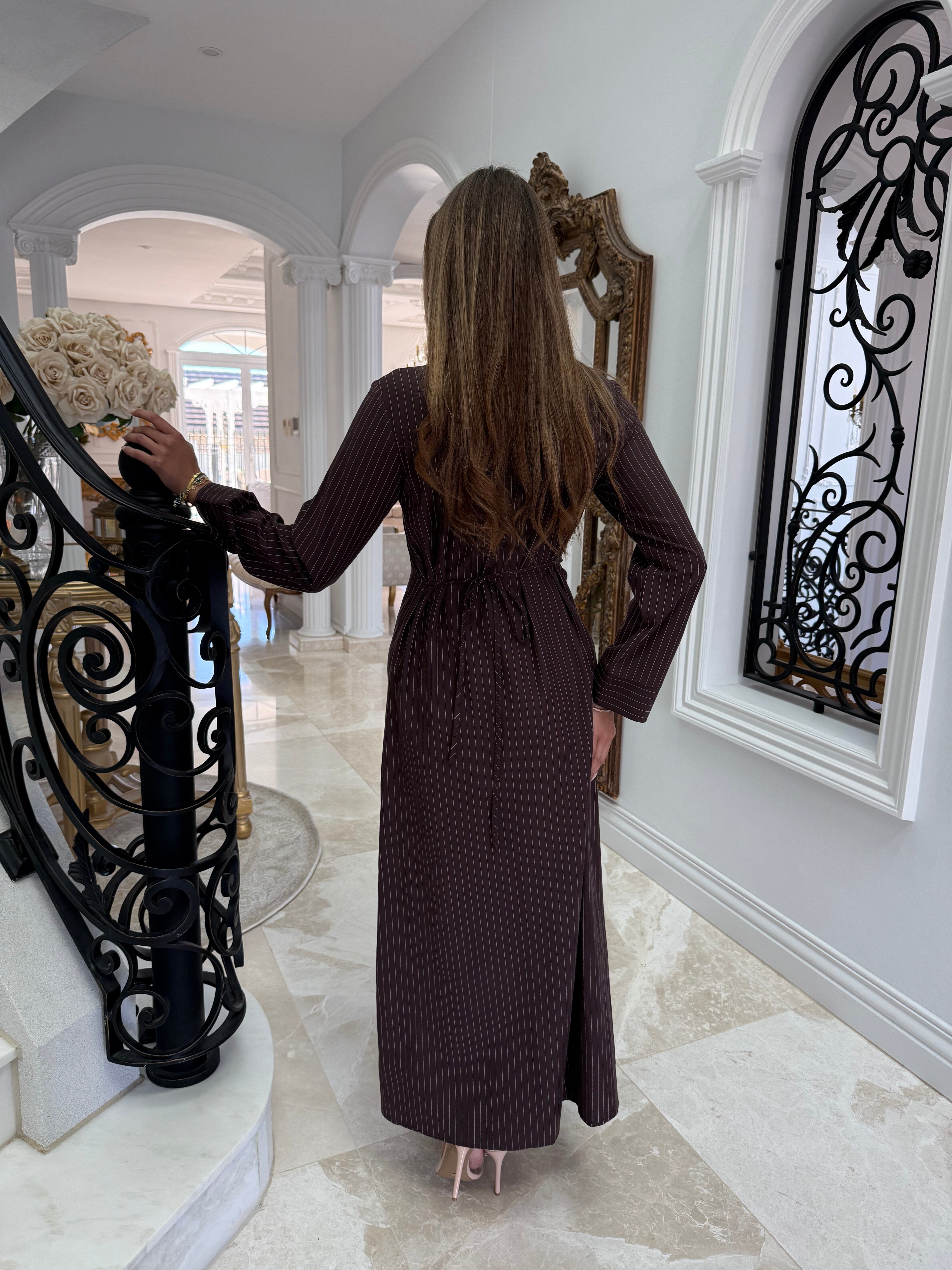 Pin Stripe Abaya