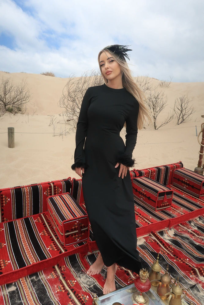 Al Sahara Feather Dress