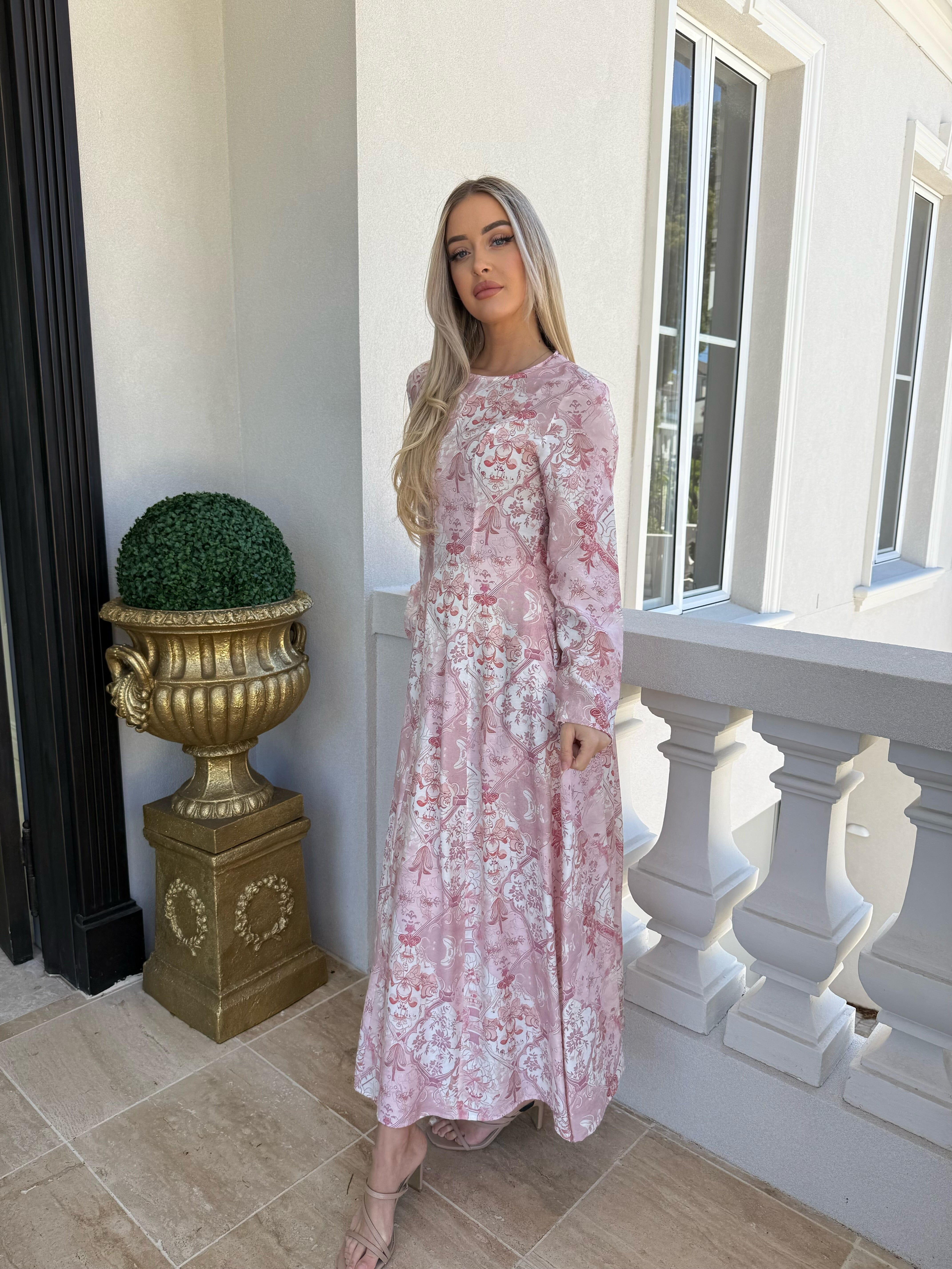 Baby Pink Tie Dress