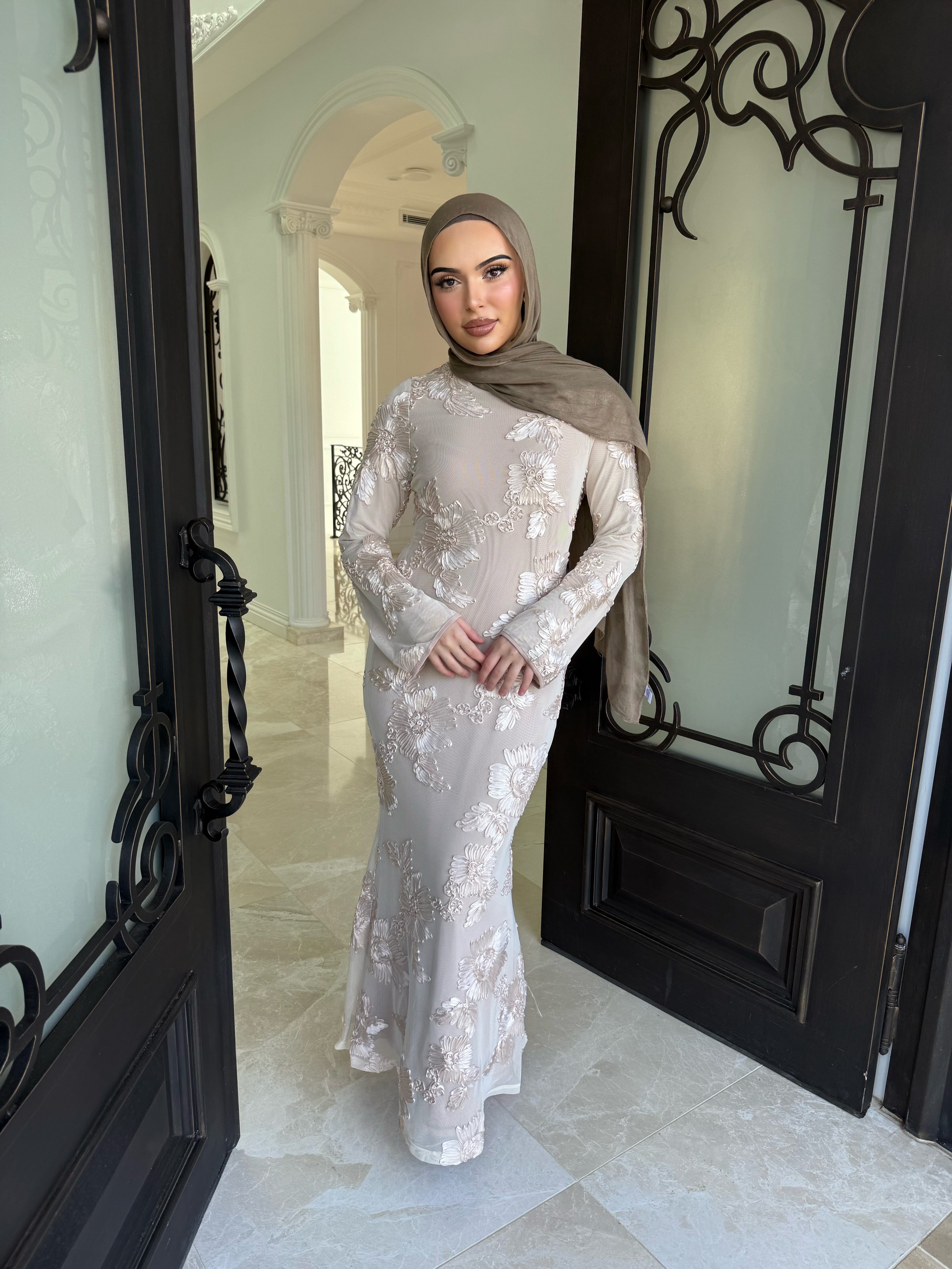 Flower Embroidery Dress