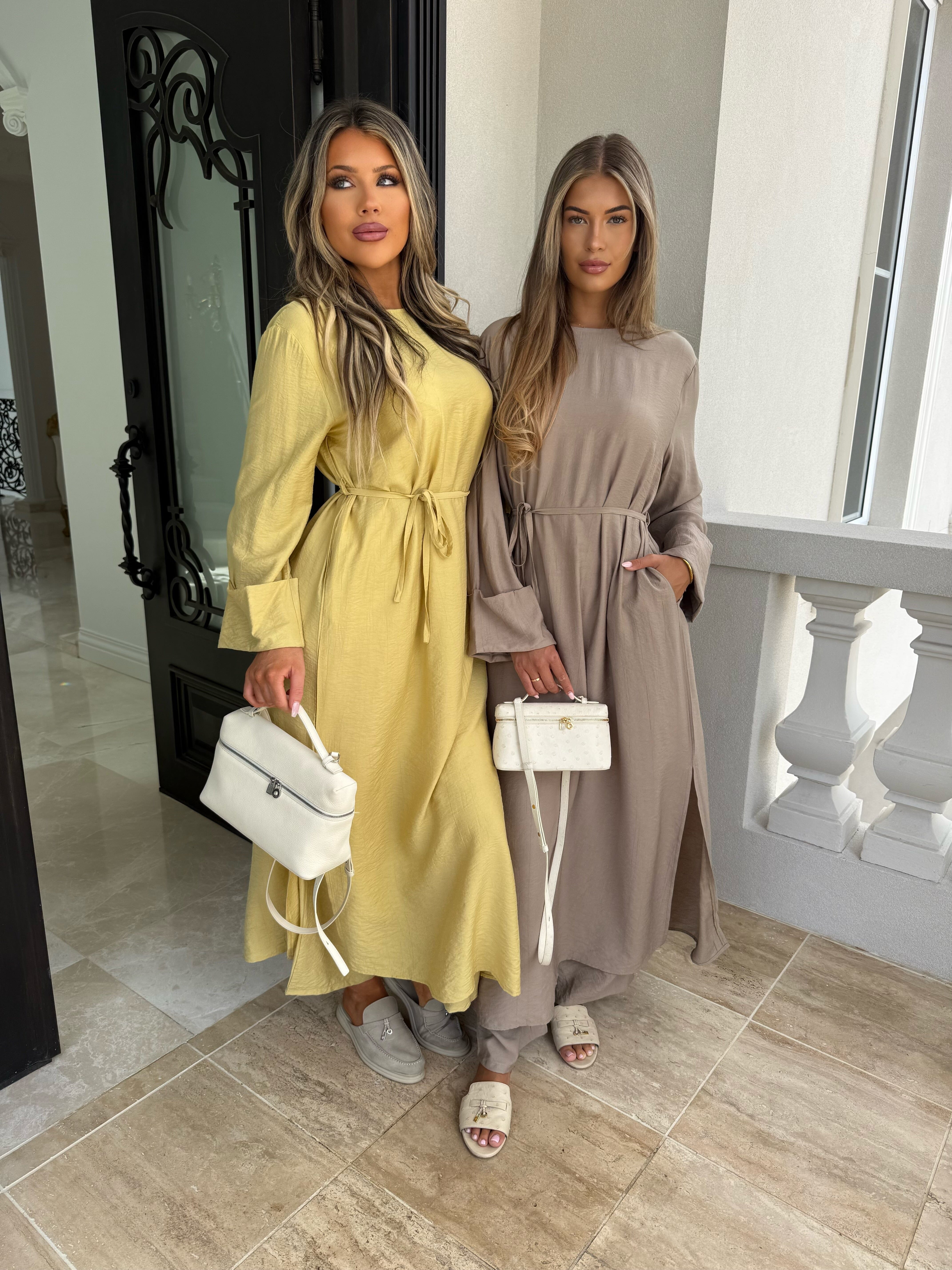 2 Piece Tunic Abaya Set