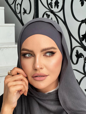 Charcoal Hijab Set