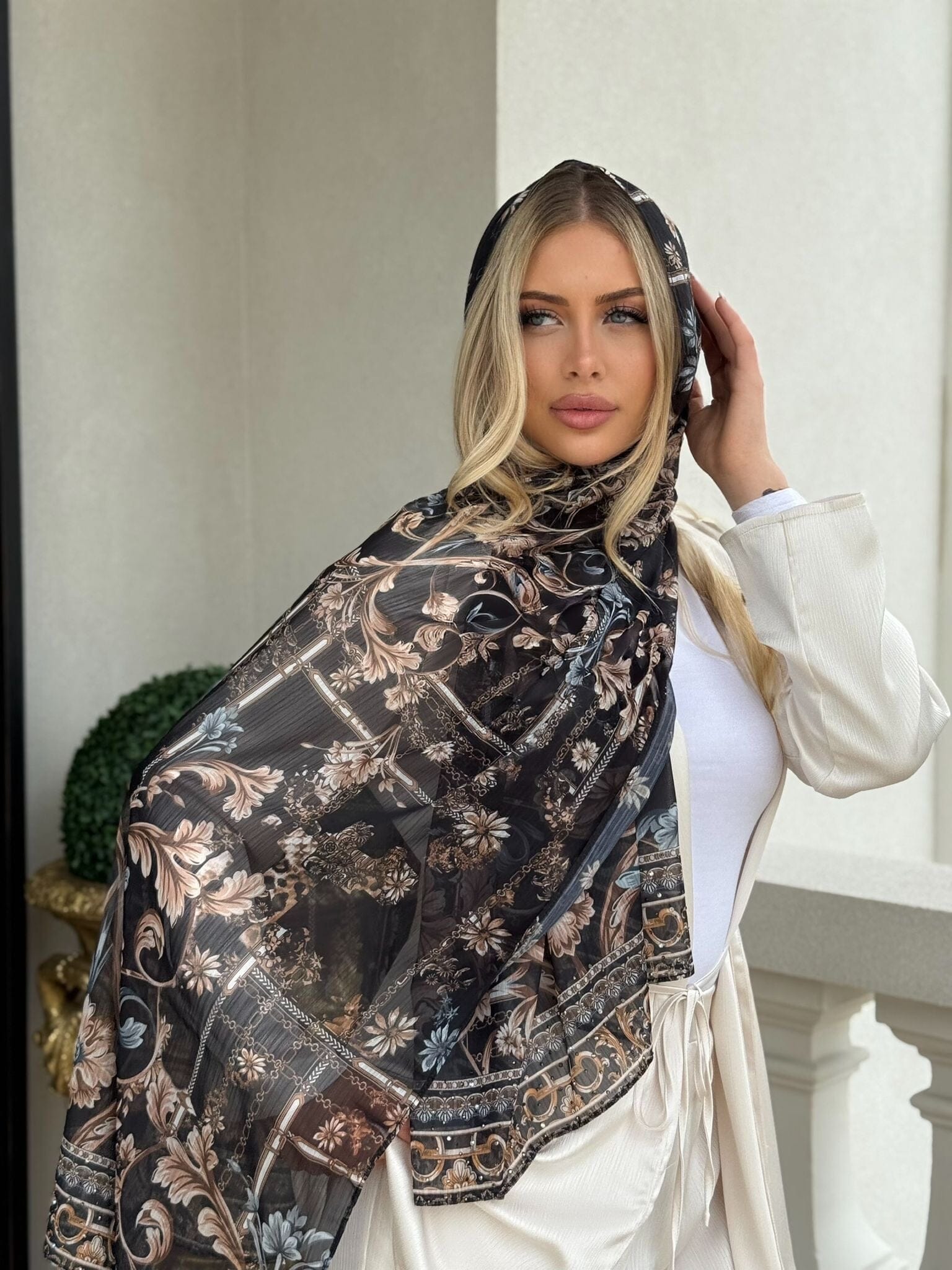Darkness Beaded Shawl