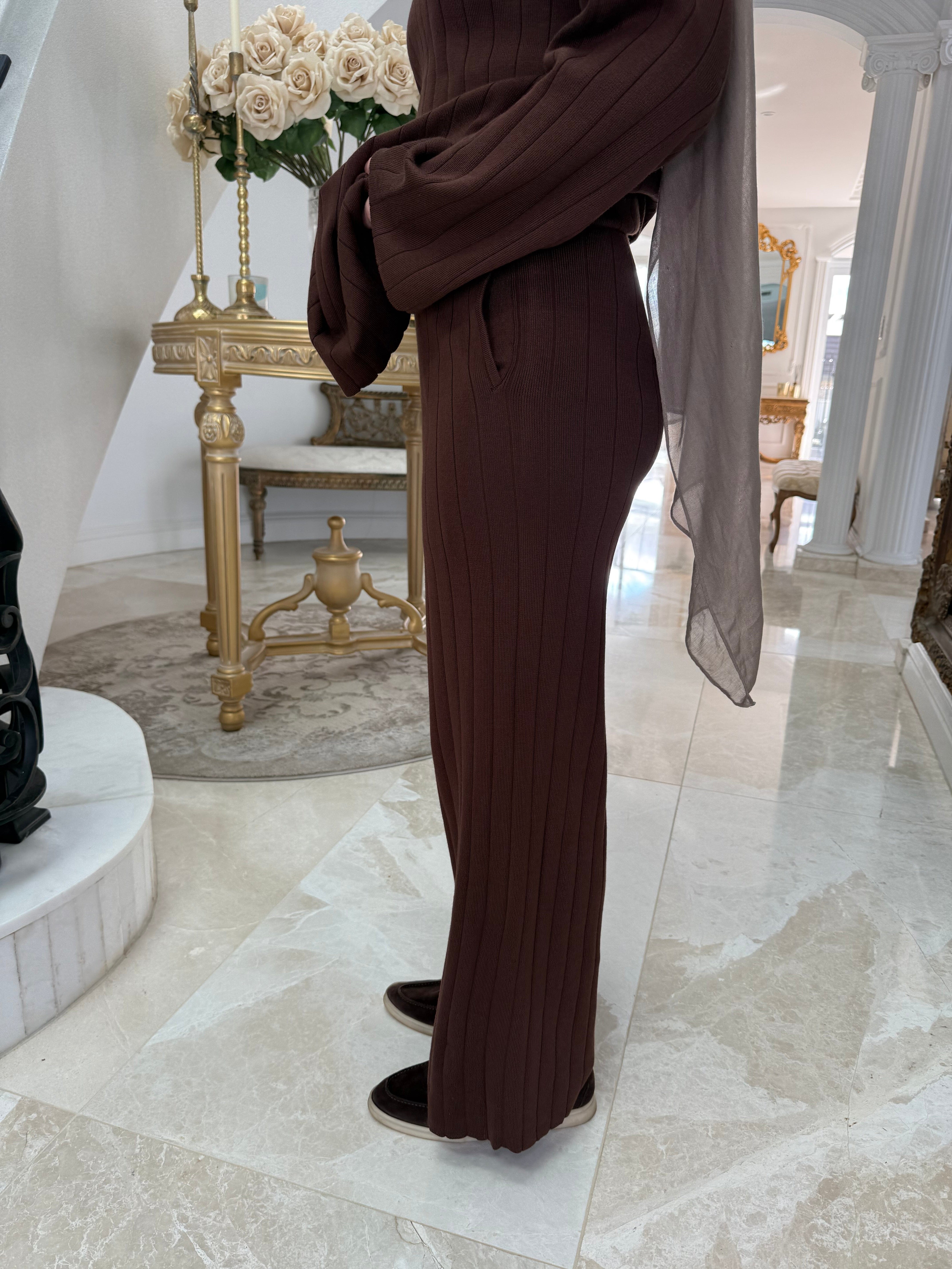 Thick Ribbed Knit Set
