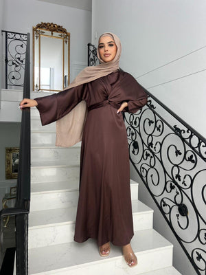 Tie Knot Satin Dress