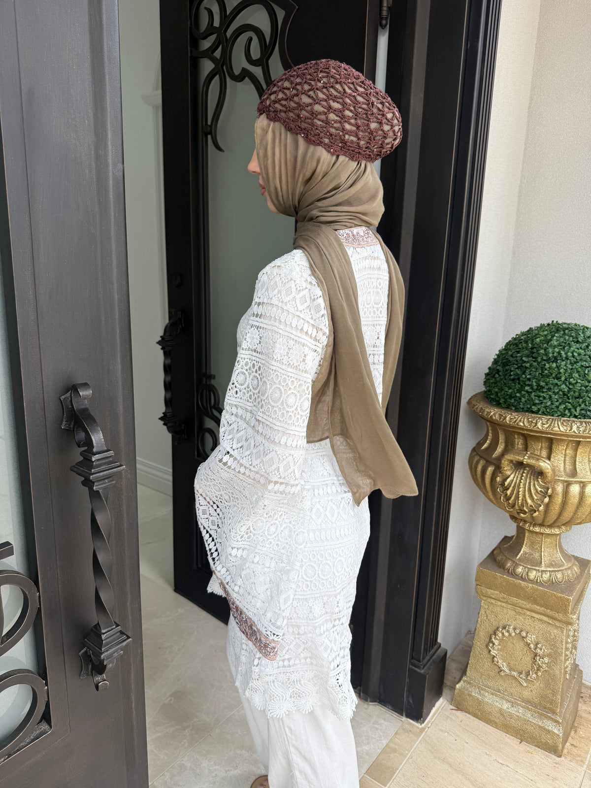 Embellished Crochet Tunic