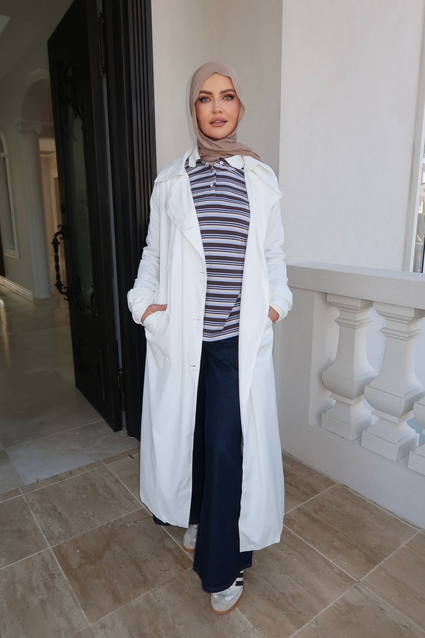 White Trench Jacket