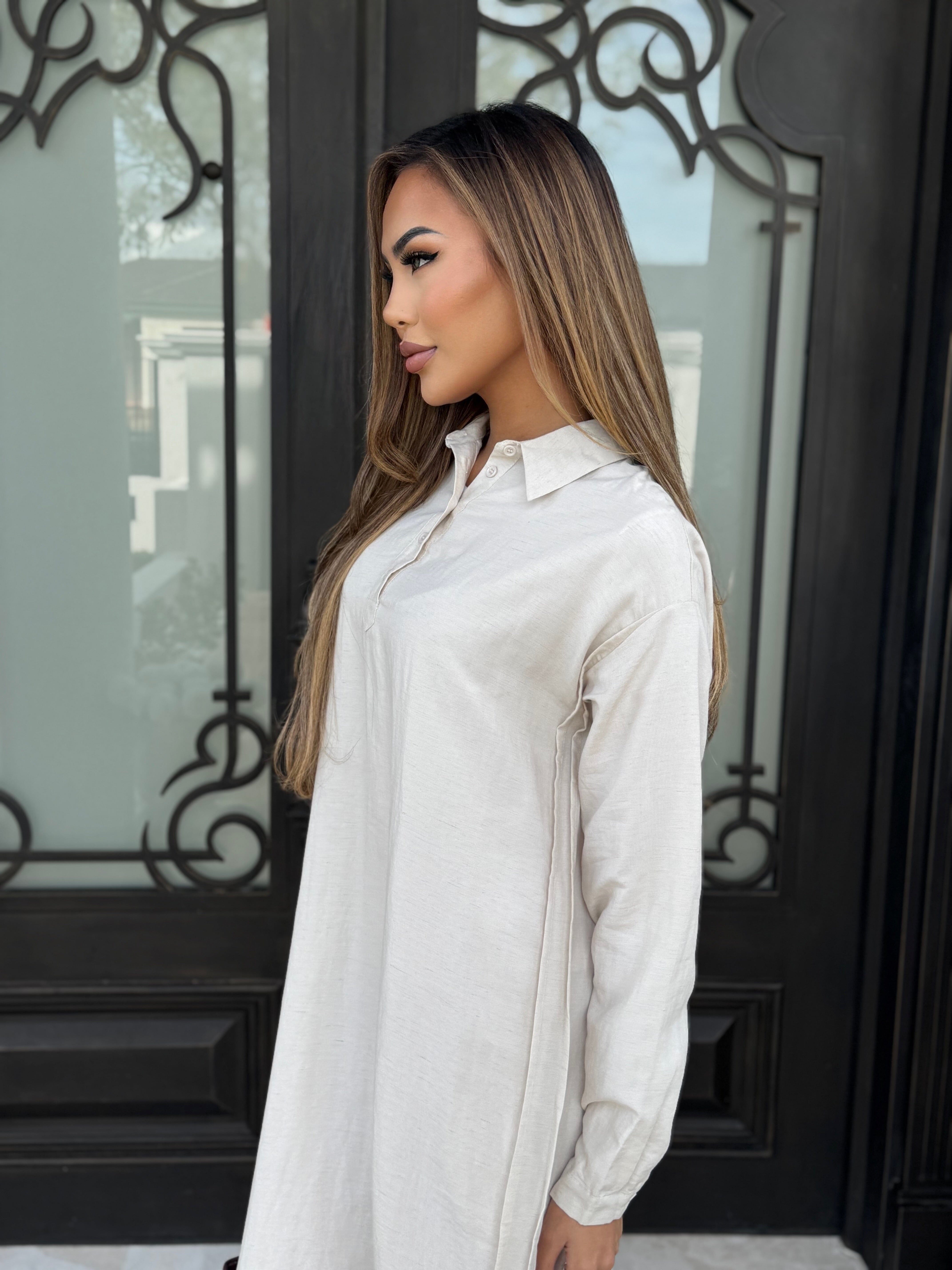 Linen Abaya