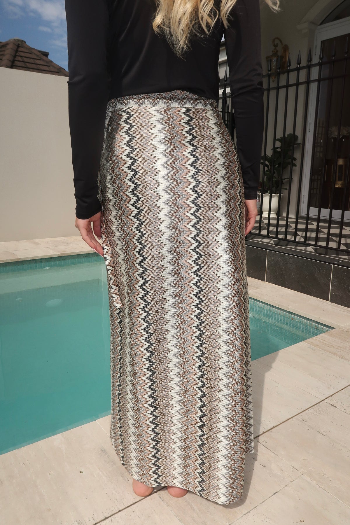 Crochet Mocha Wrap Sarong