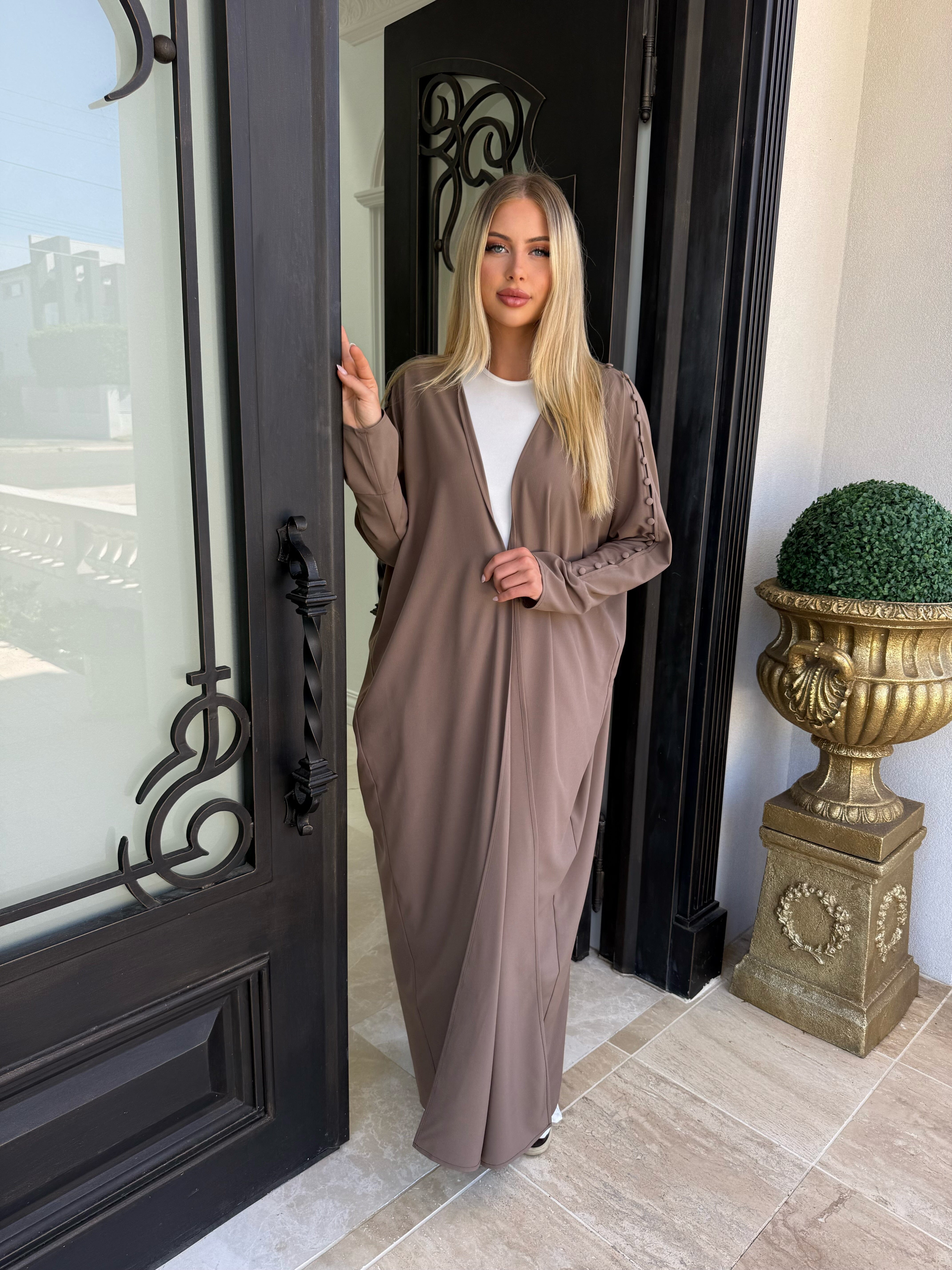 Button Open Abaya