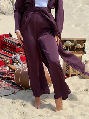 Al Sahara Satin Cape Set