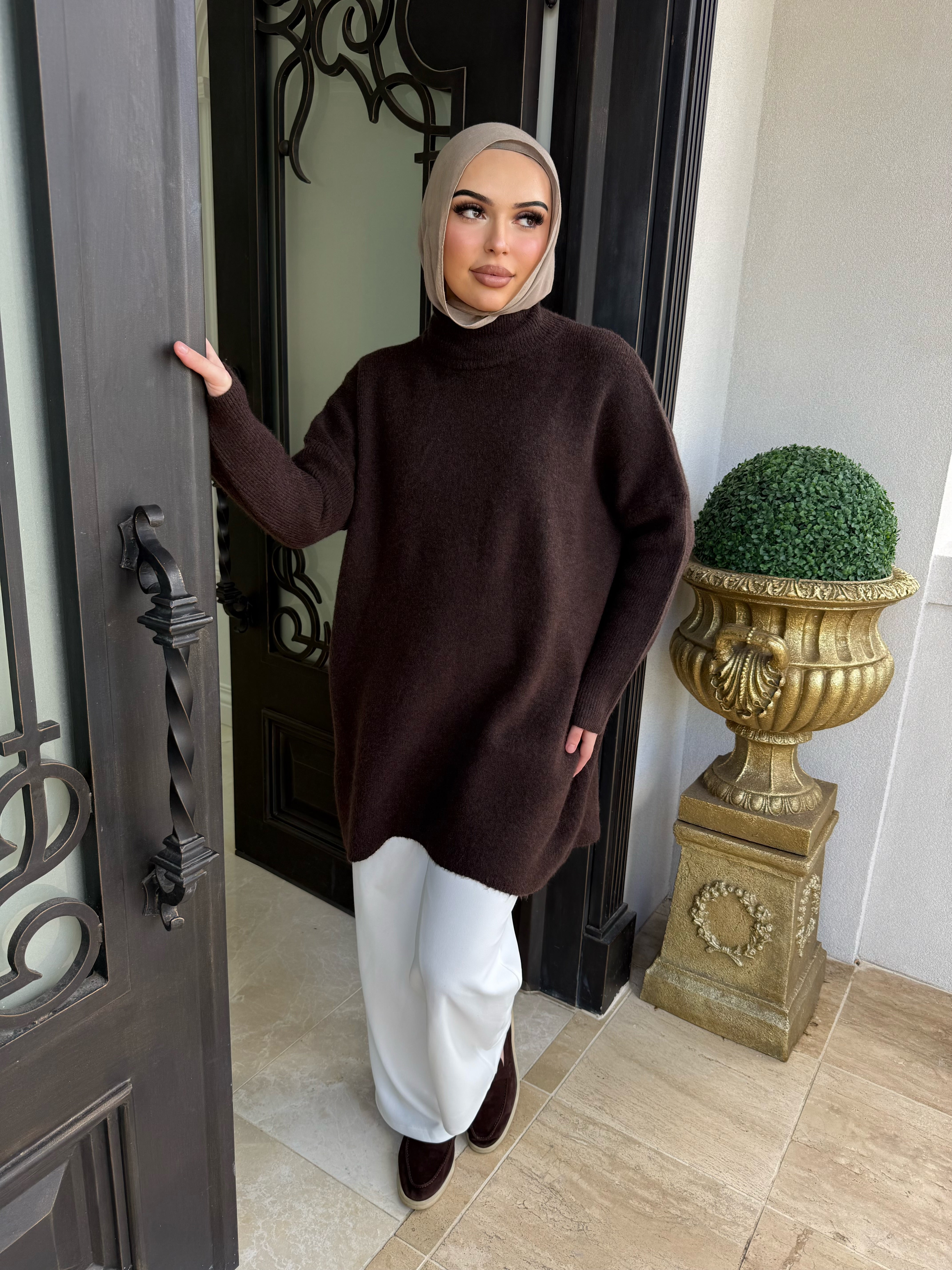Wool High Low Jumper