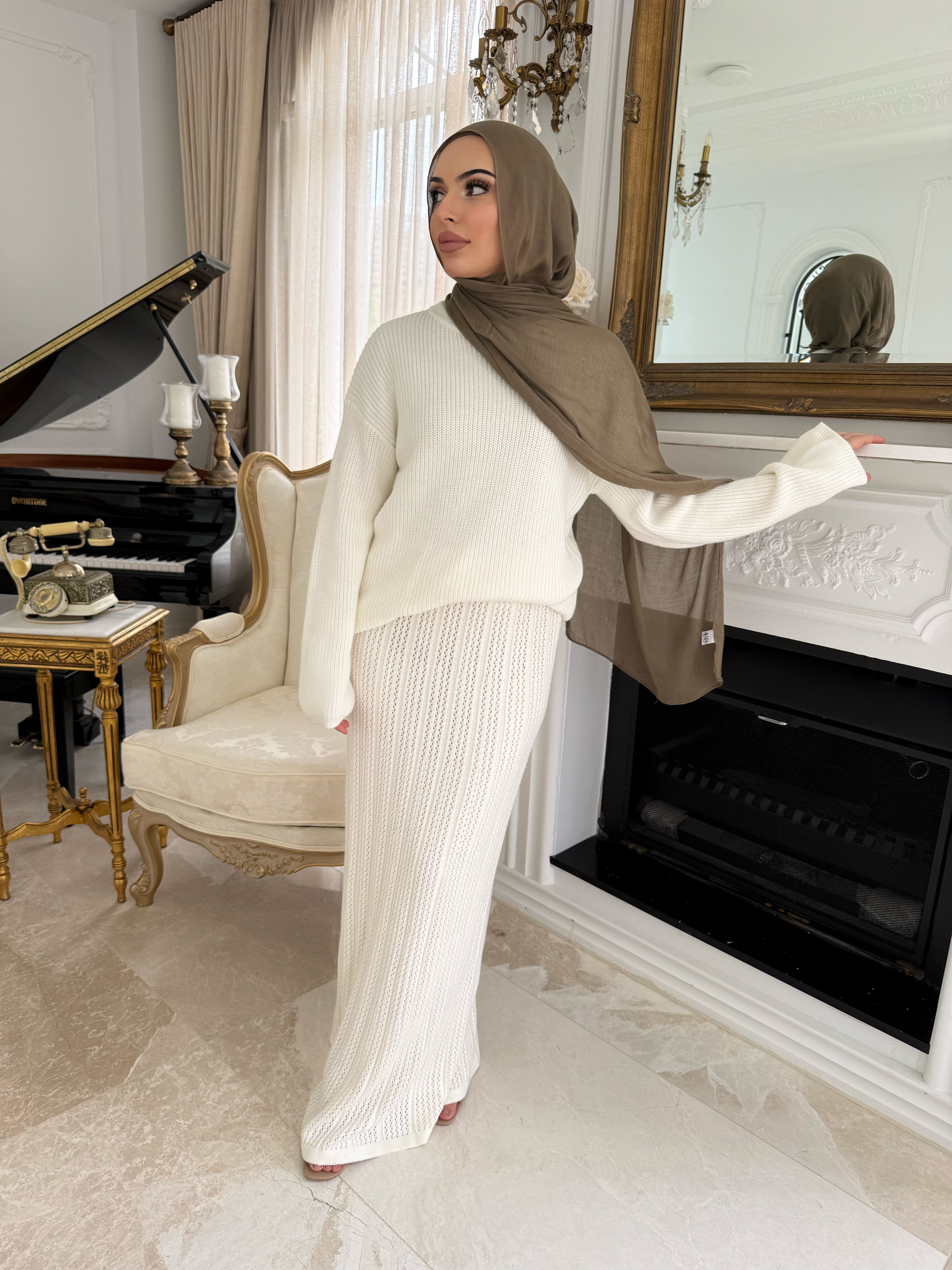 Braided Knitted Set