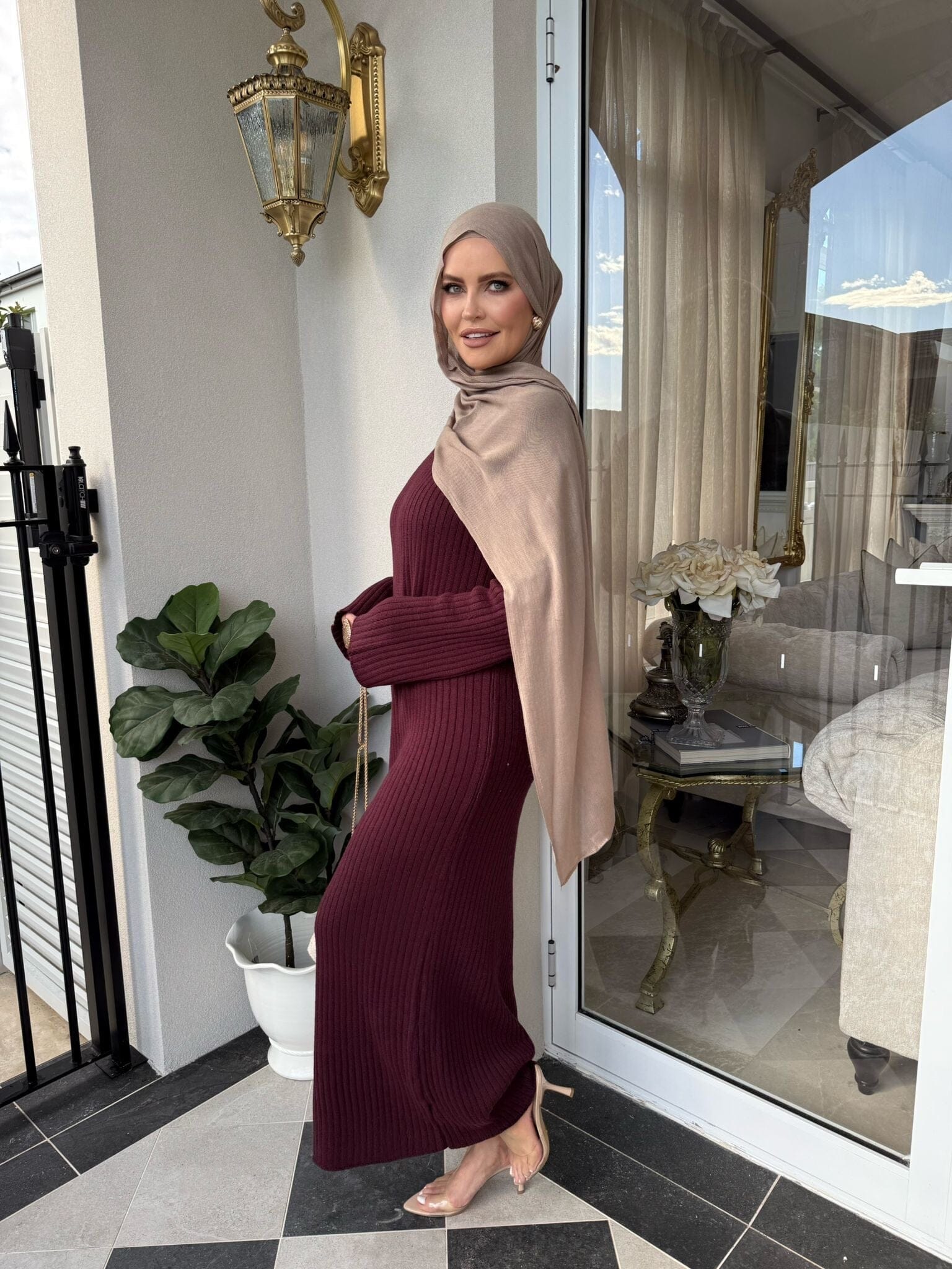 Knit Brooch Dress