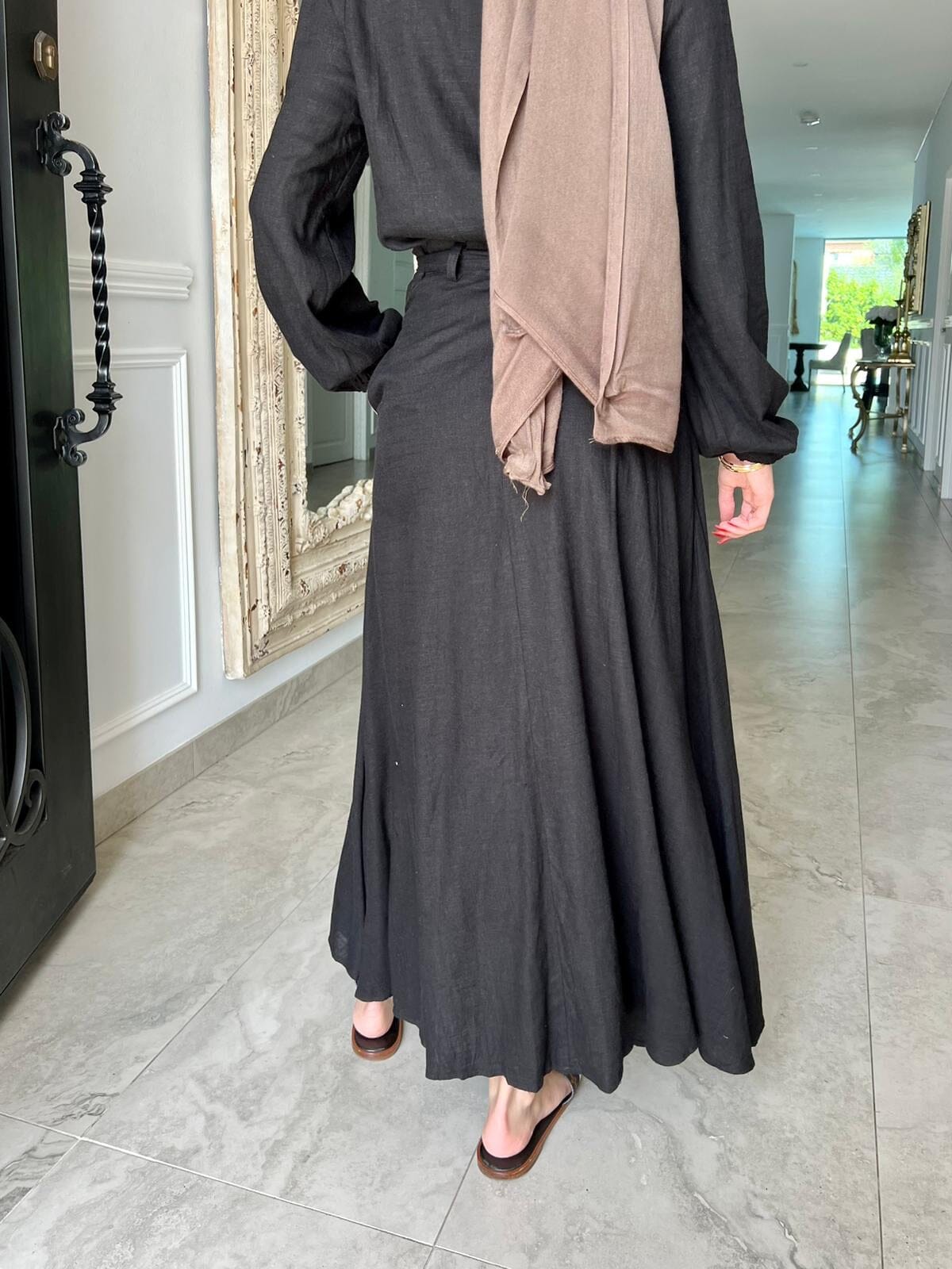 Maxi Linen Skirt