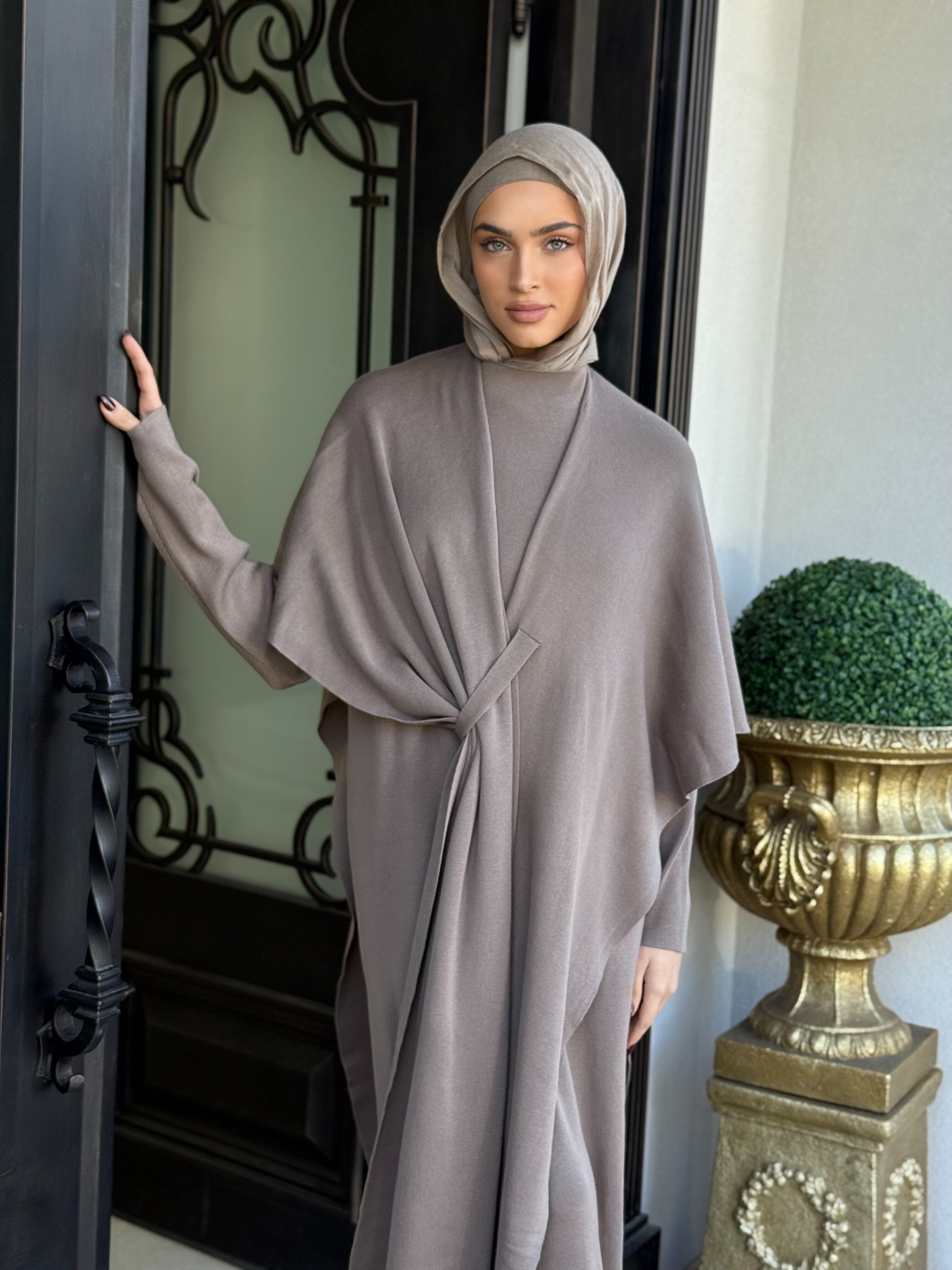Wrap Drape Knit Set