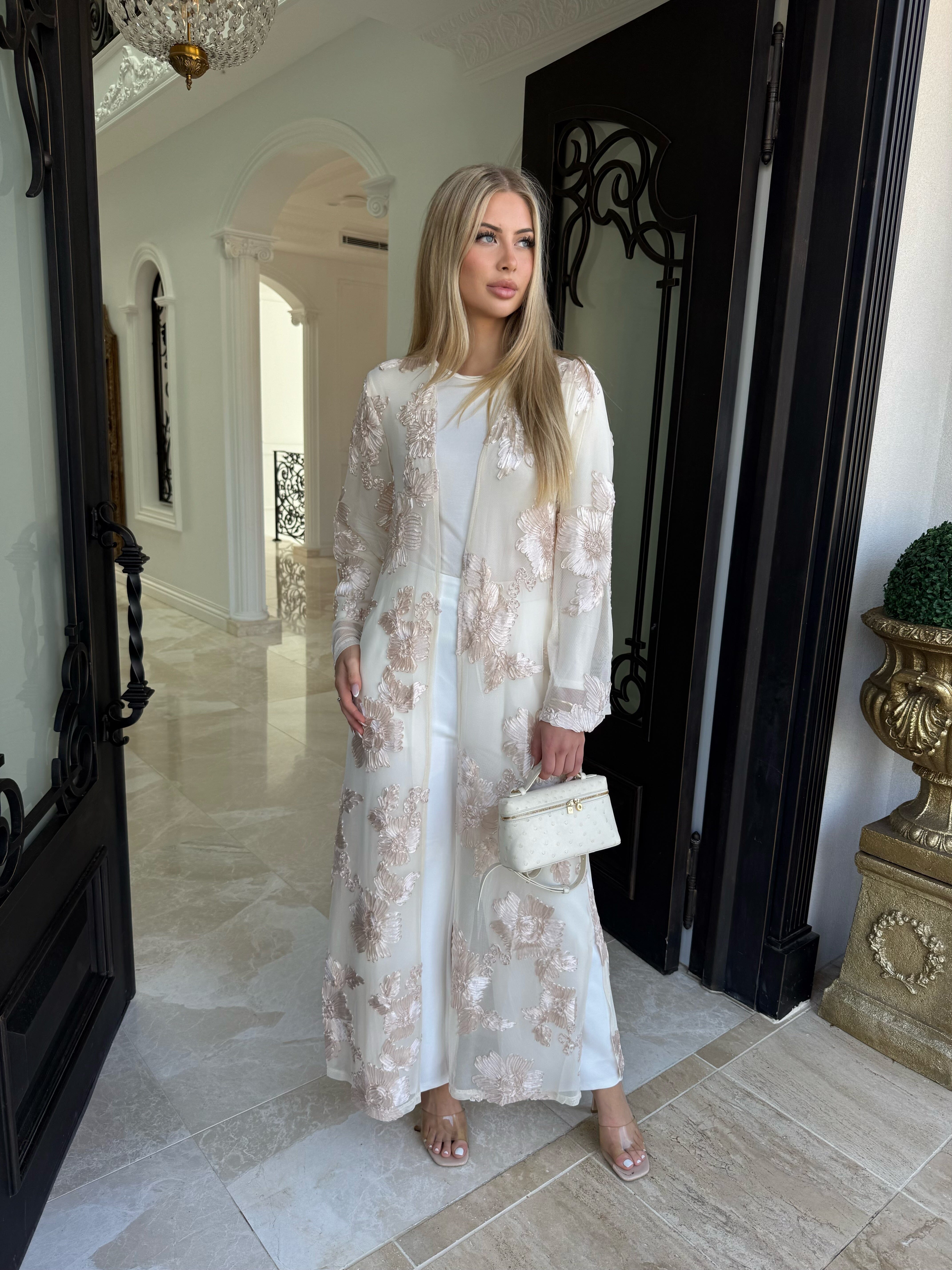 Flower Embroidery Cape
