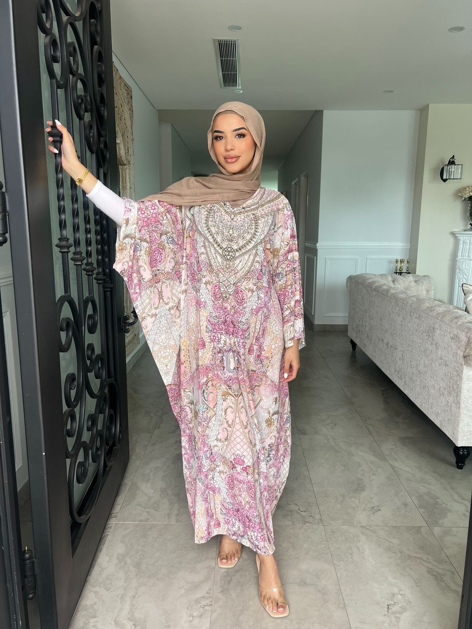 Shelly Pink Kaftan