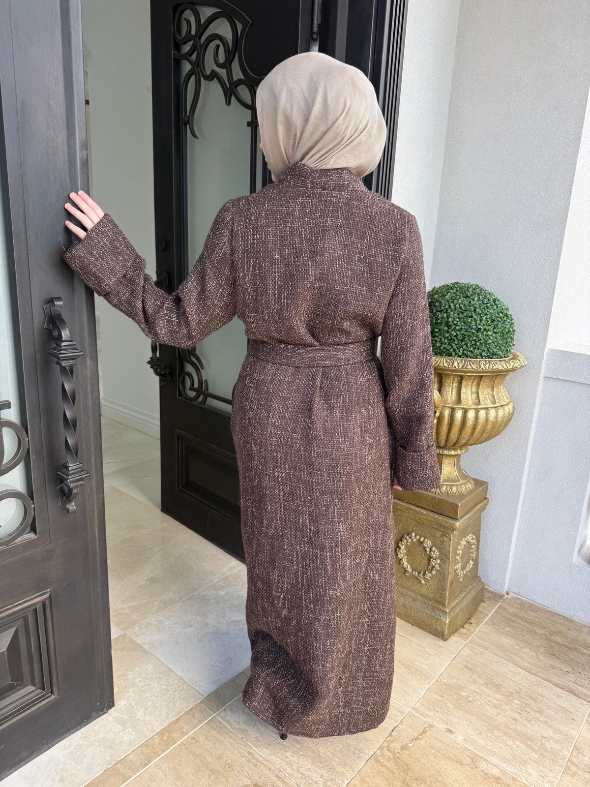 Tweed Belt Coat