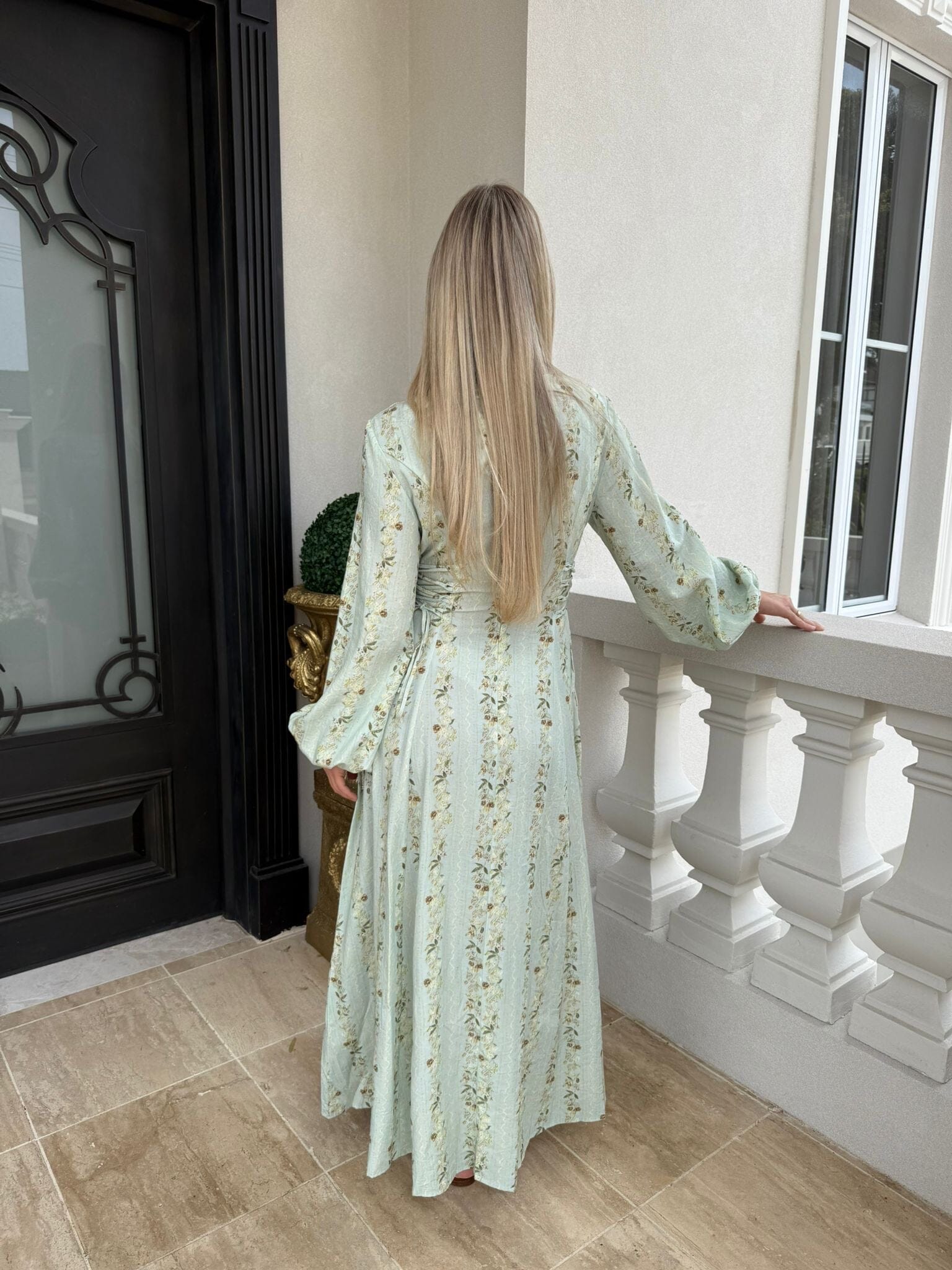 Mini Rose Mint Dress