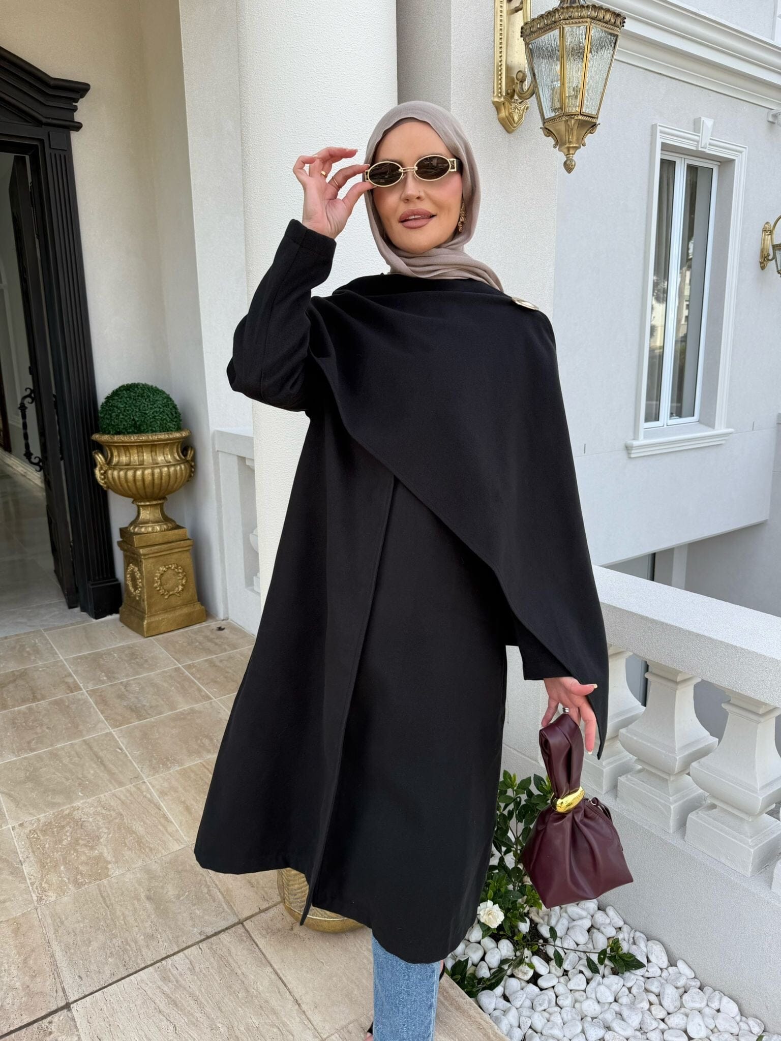 Siham Scarf Coat