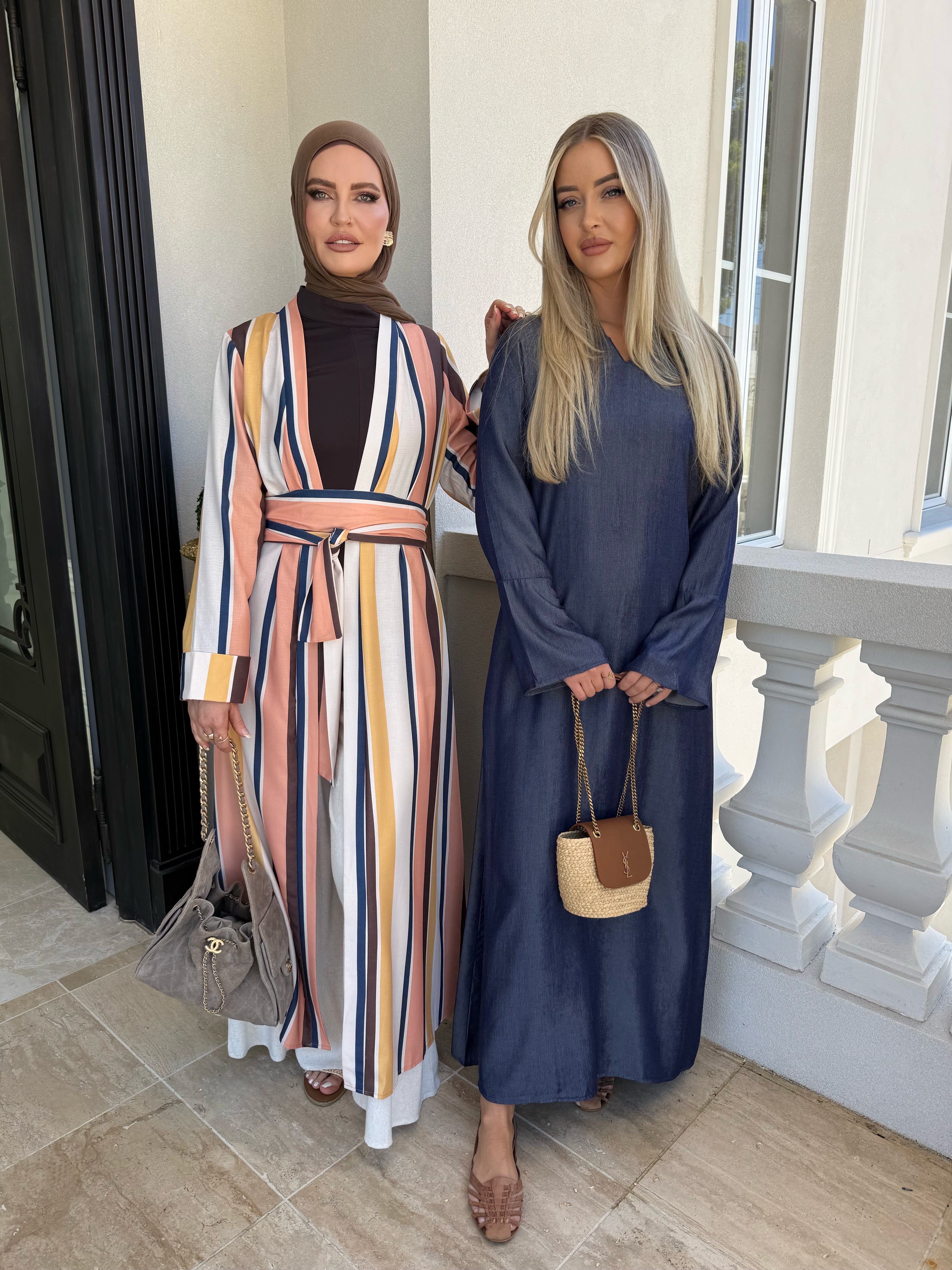 Chambray Belle Sleeve Dress