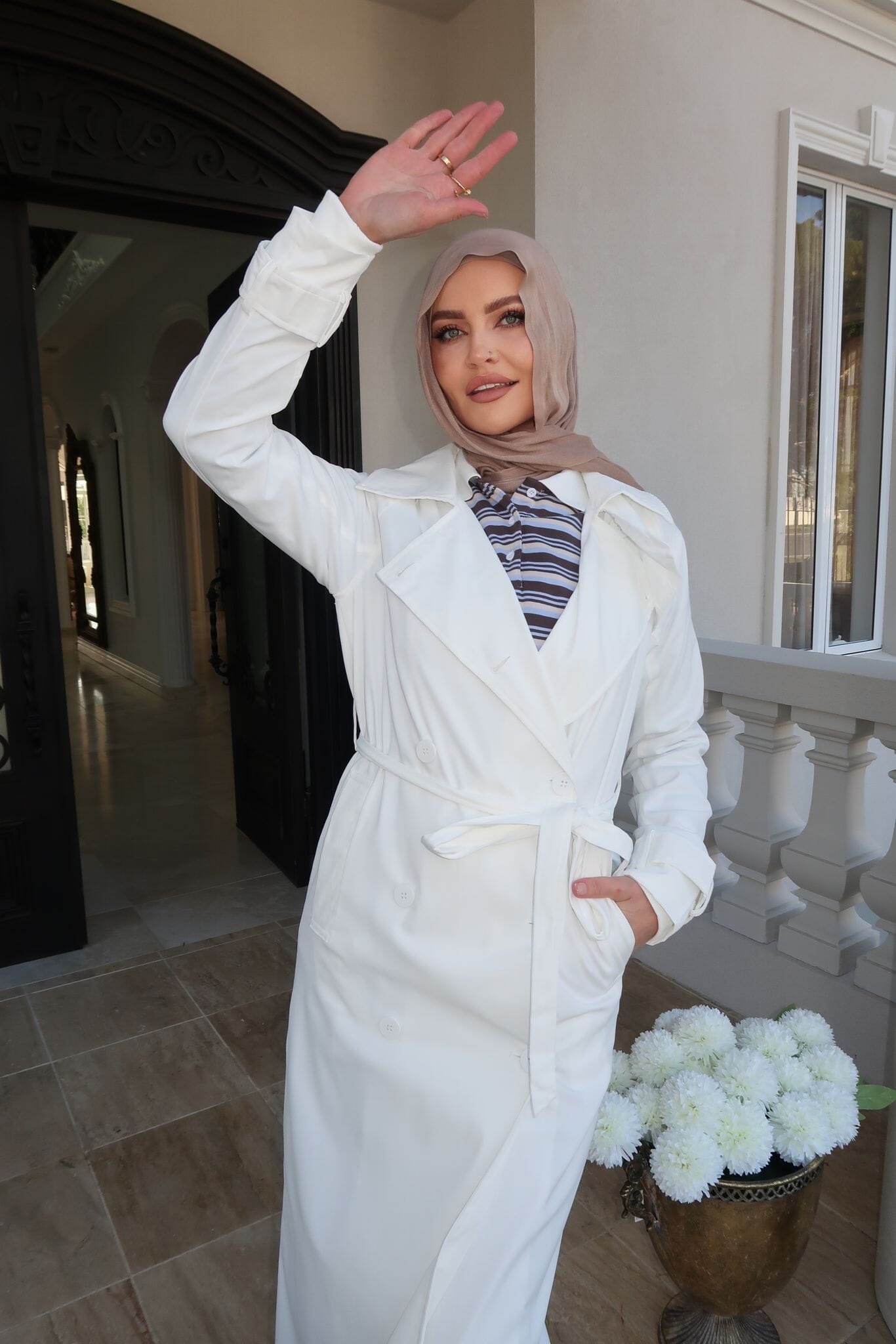 White Trench Jacket