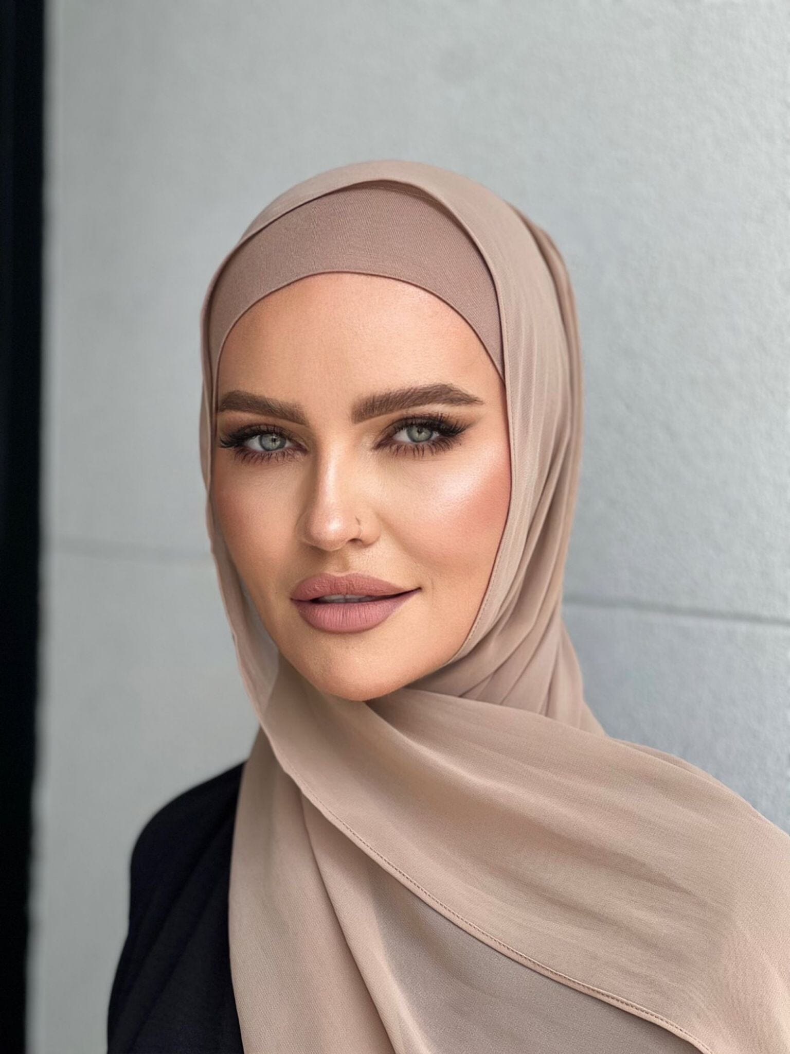 Bronze Chiffon Hijab Set