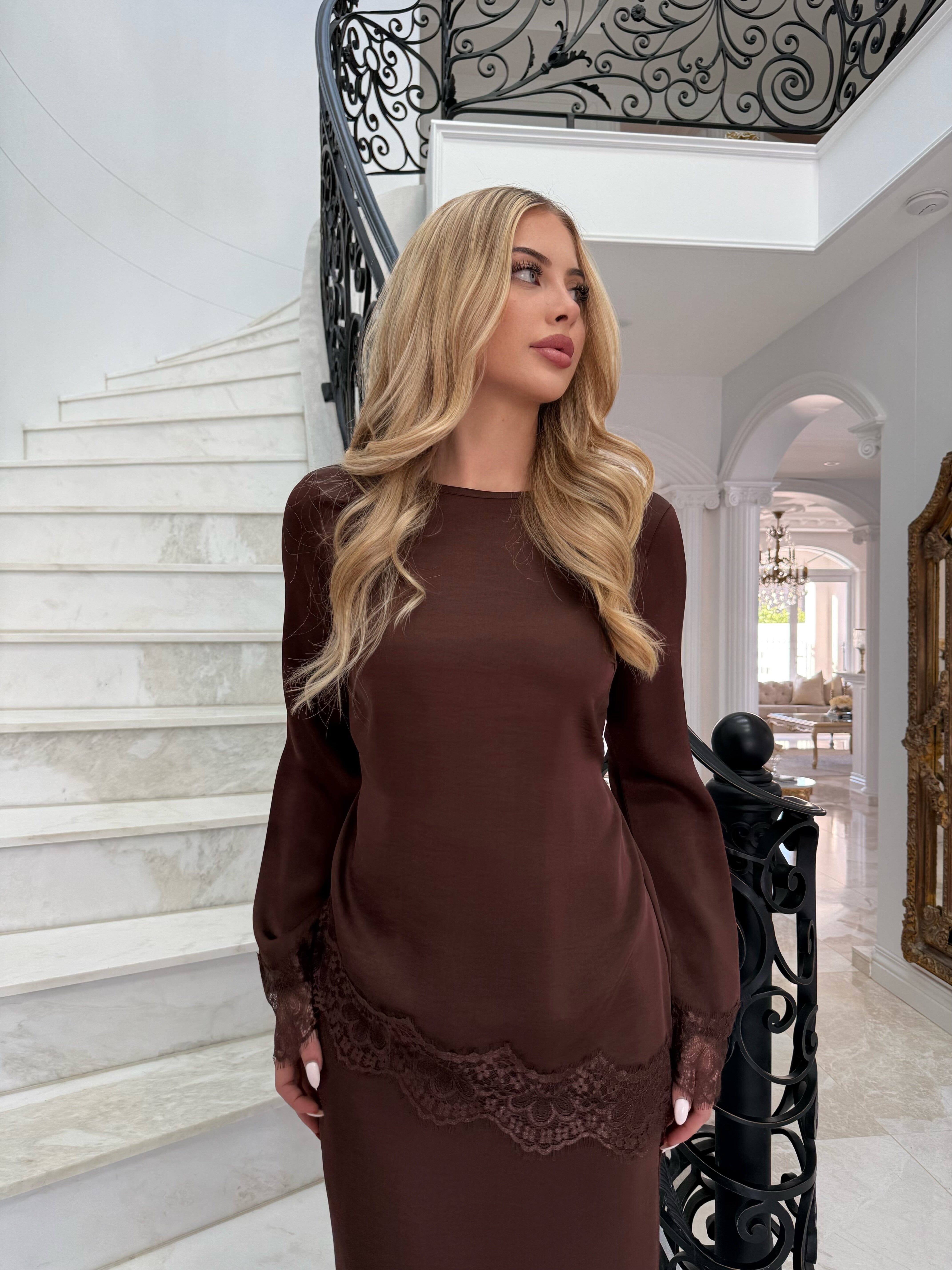 Satin Lace Blouse