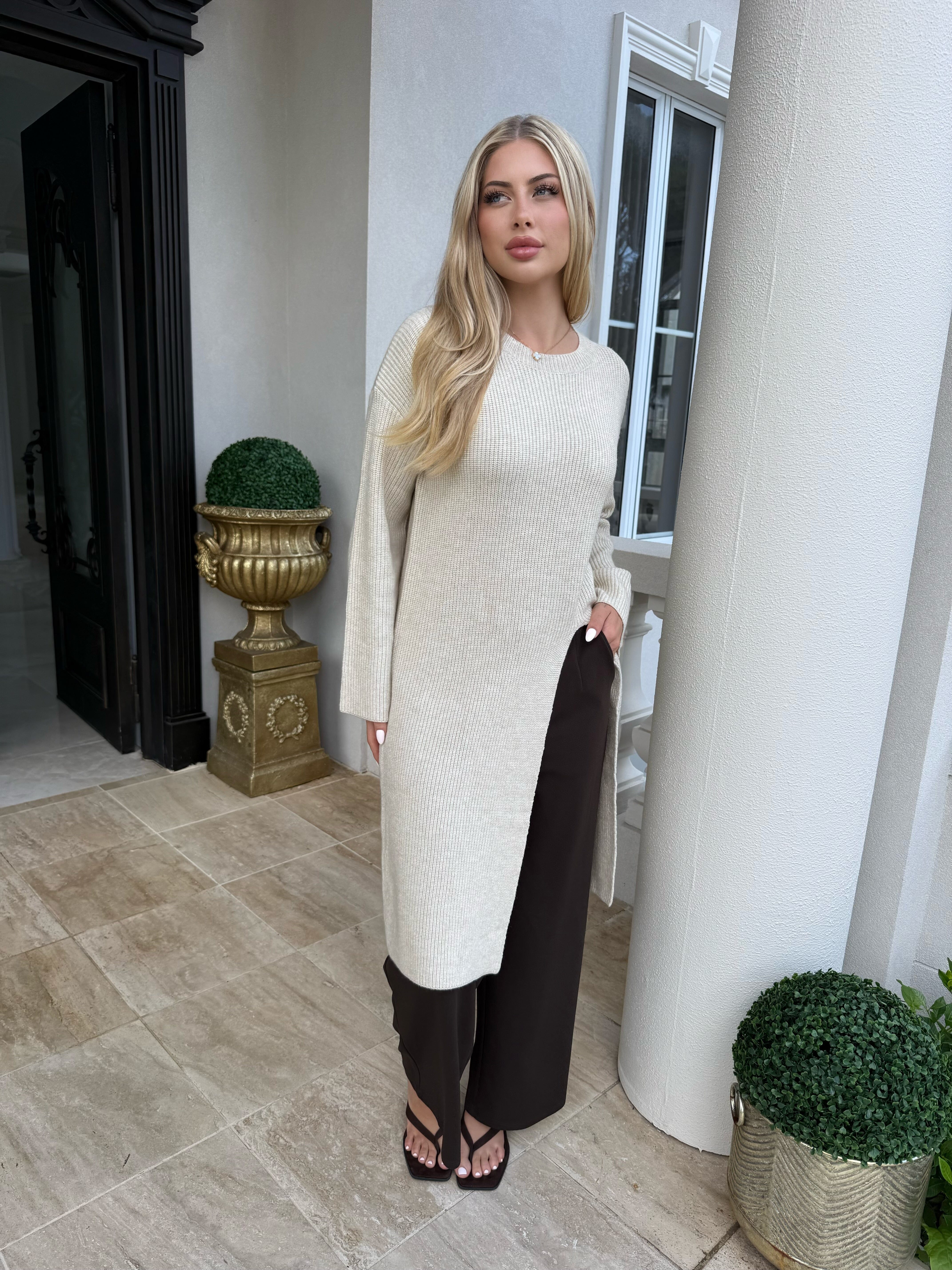 Knit Split Tunic