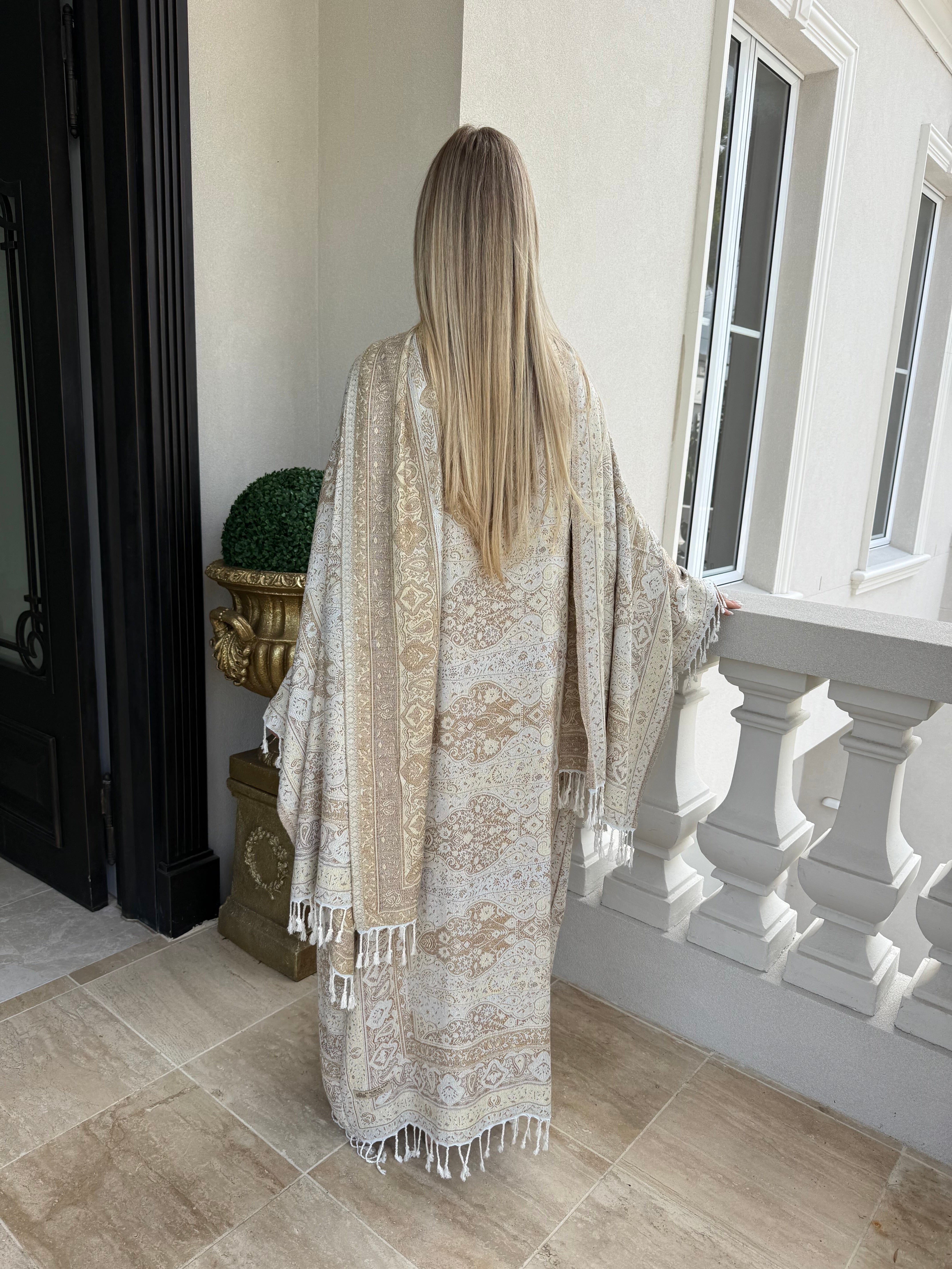 Nude Pashmina Set