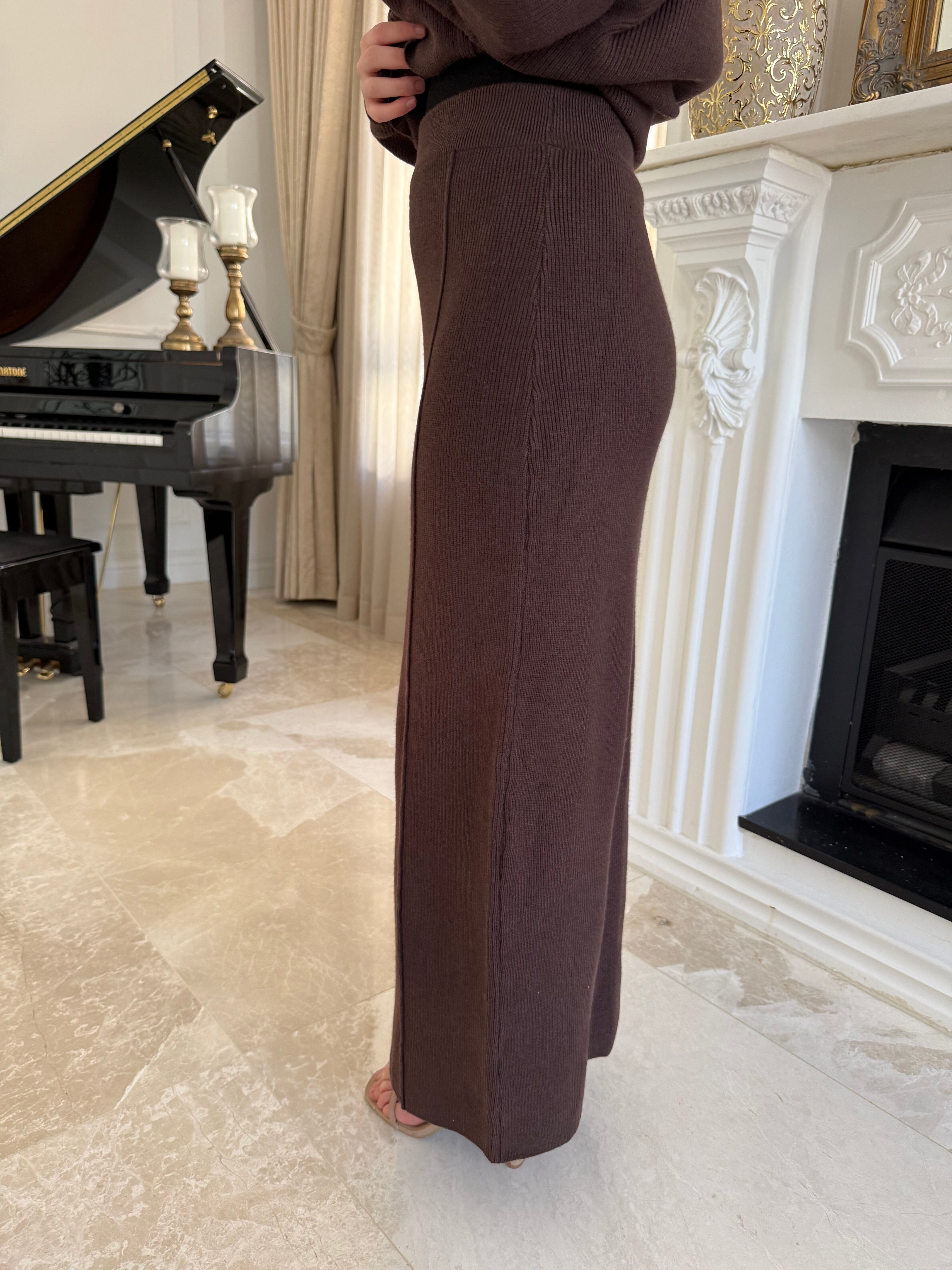 Turtle Neck Knit Set