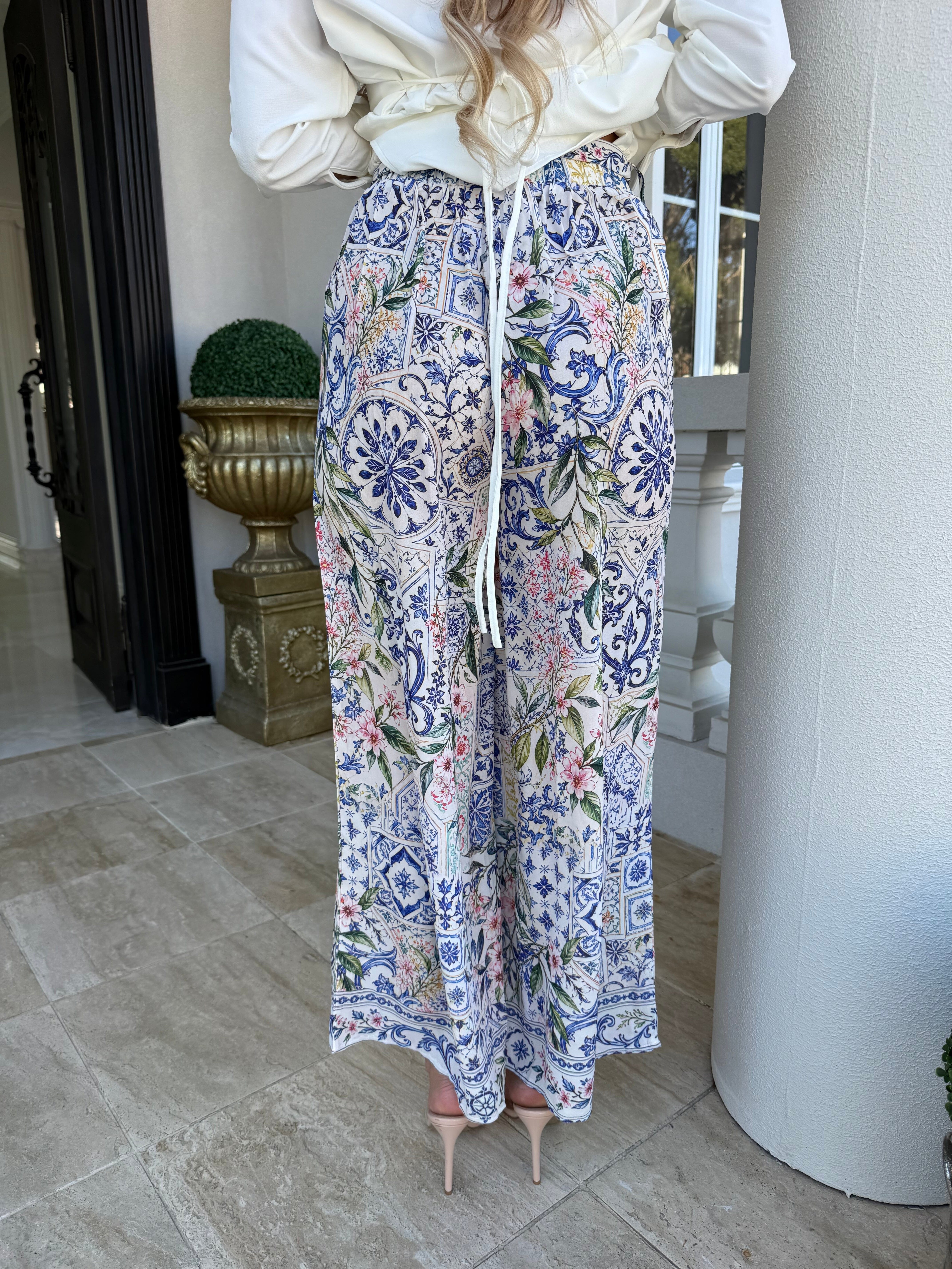 White Spark Pants