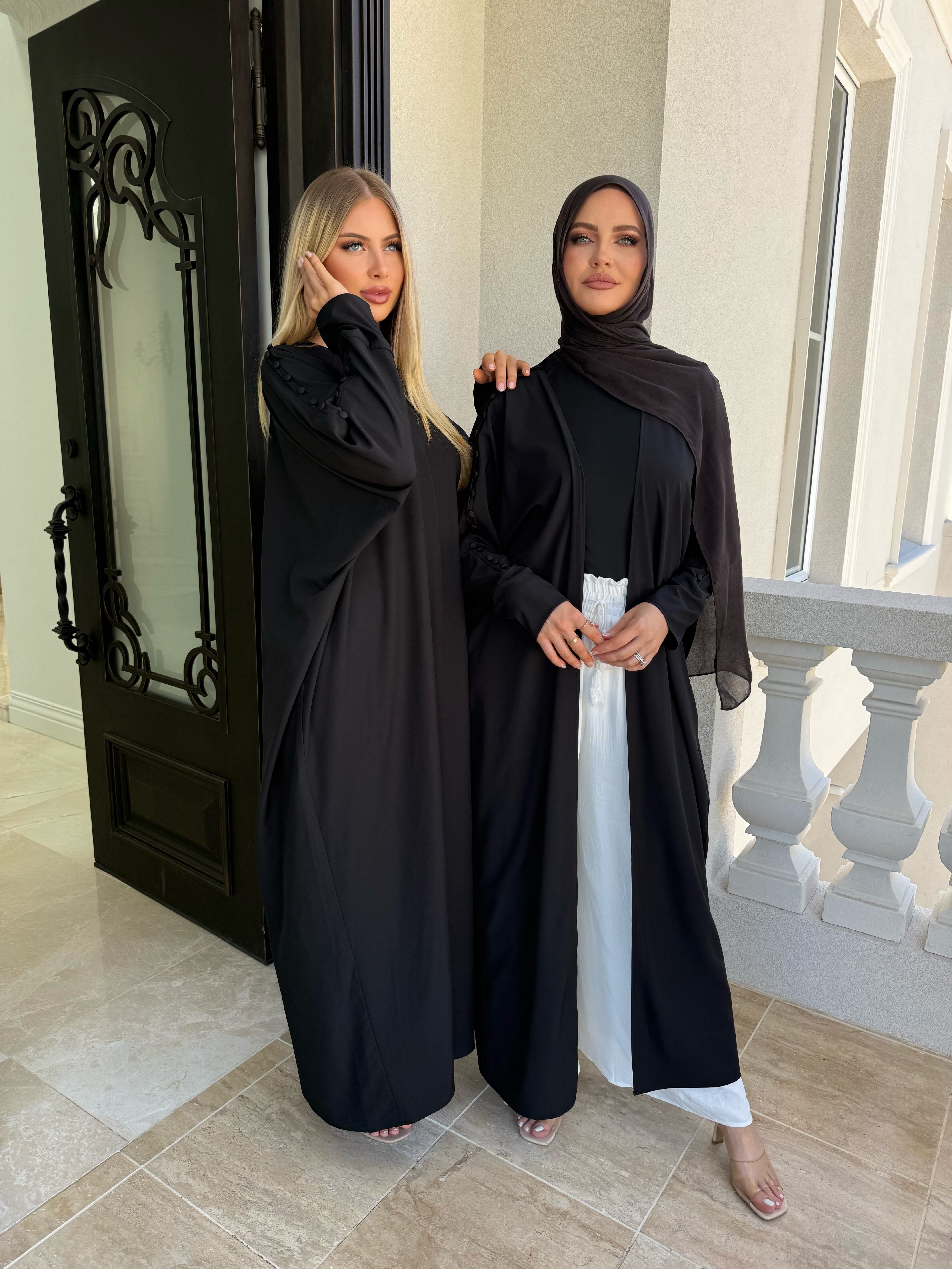 Button Open Abaya