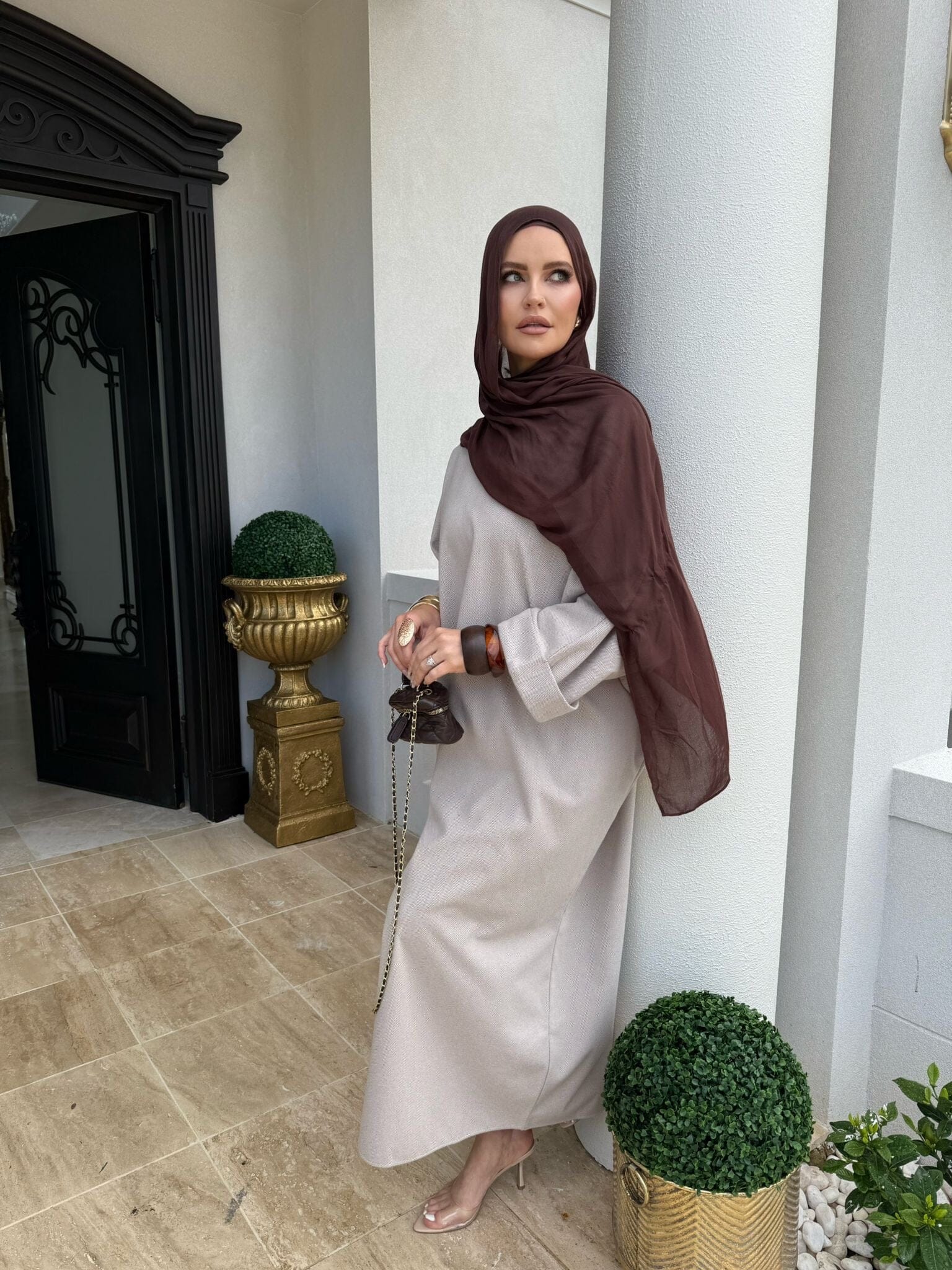 Textured Winter Abaya