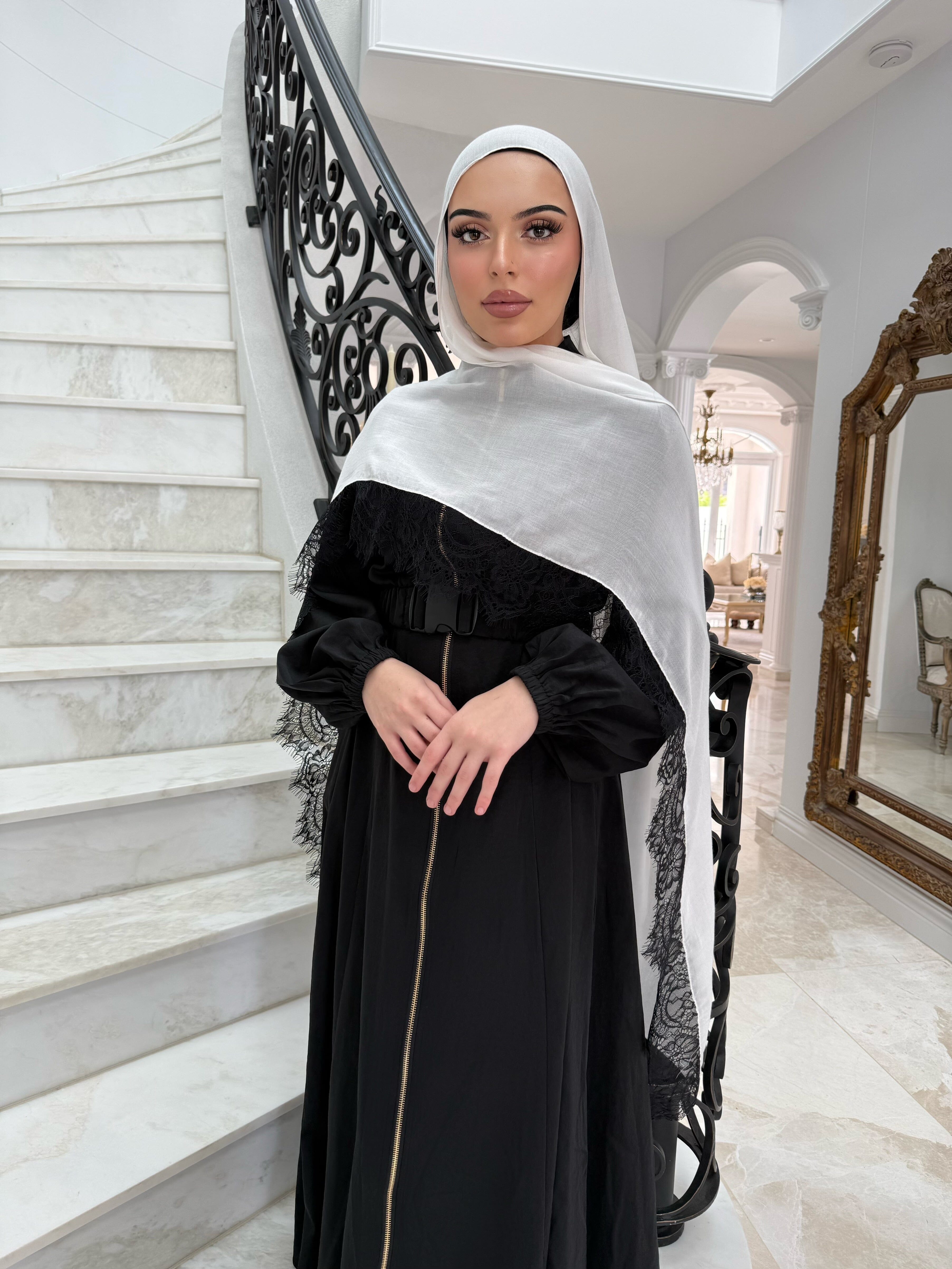 White Lace Modal Shawl