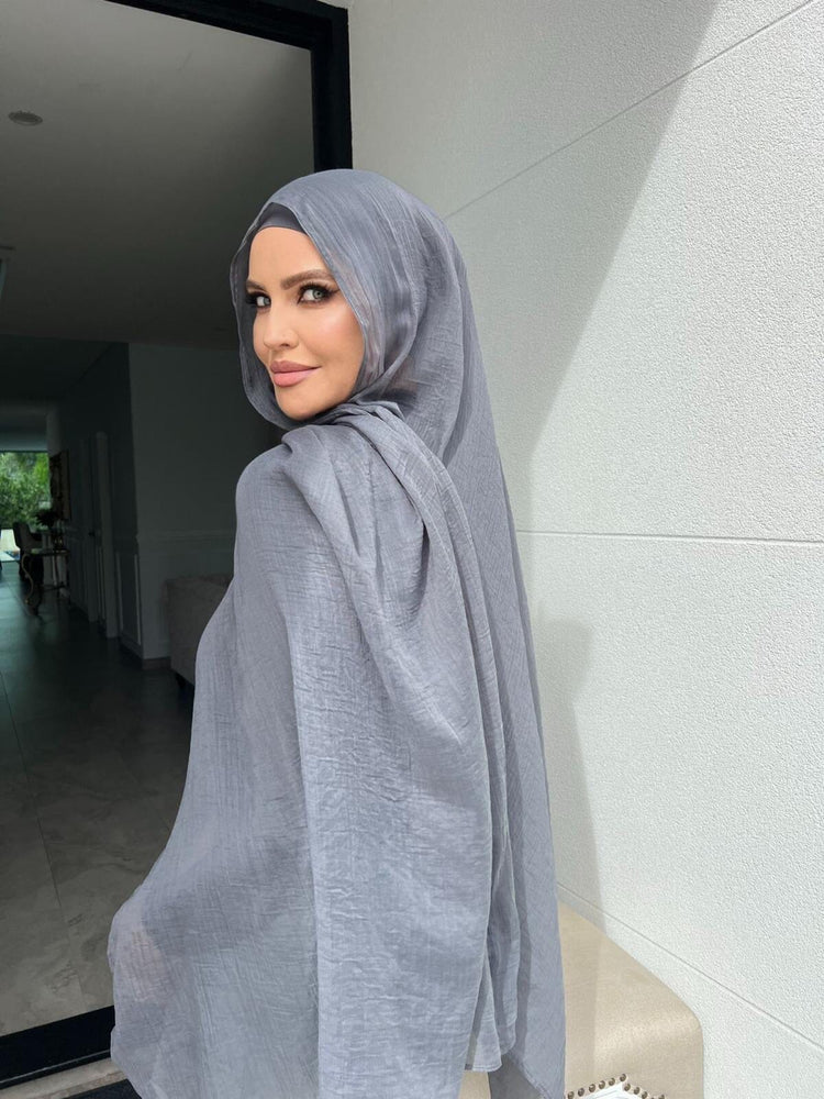 Premium Charcoal Hijab Set
