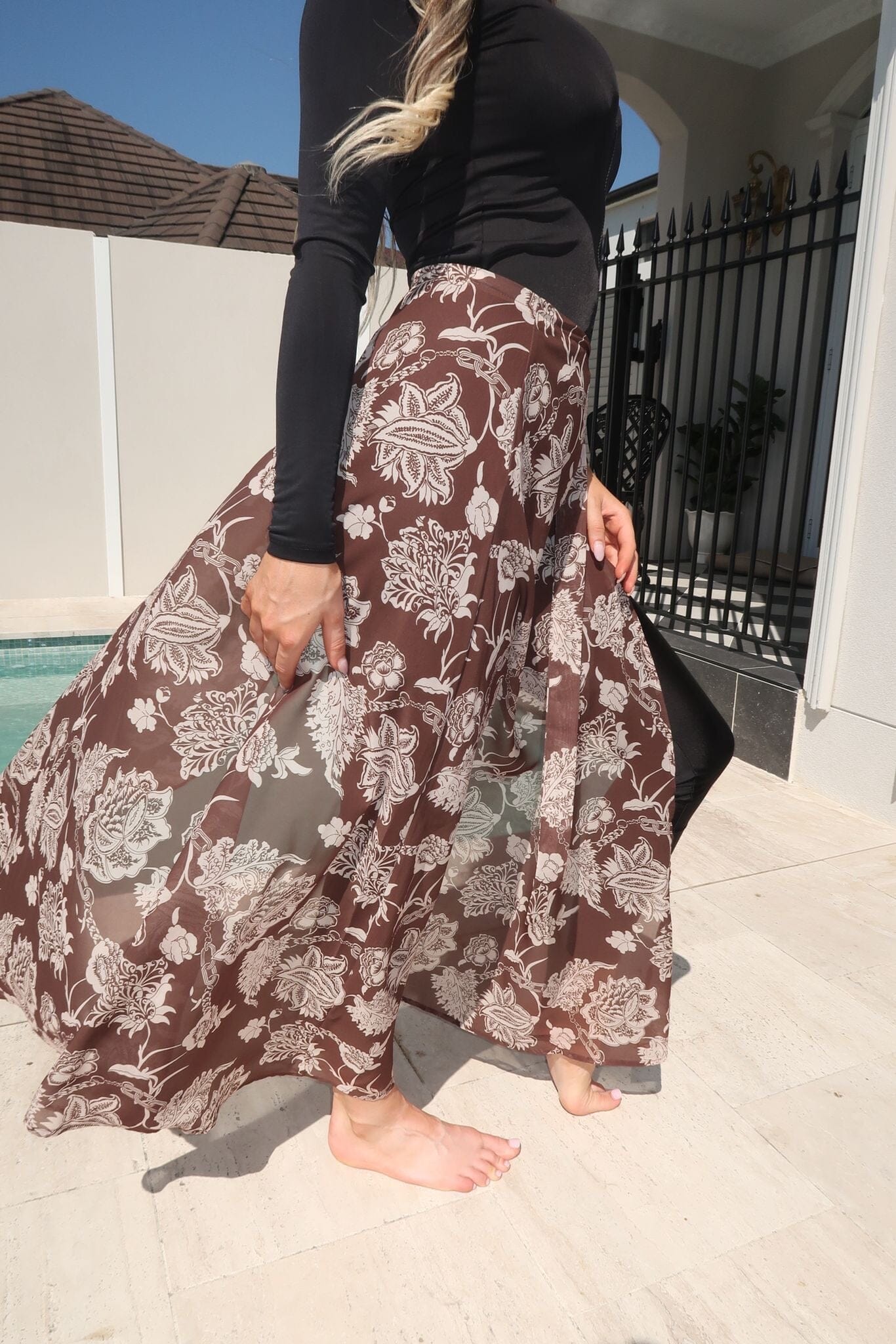 Brunette Swim Sarong