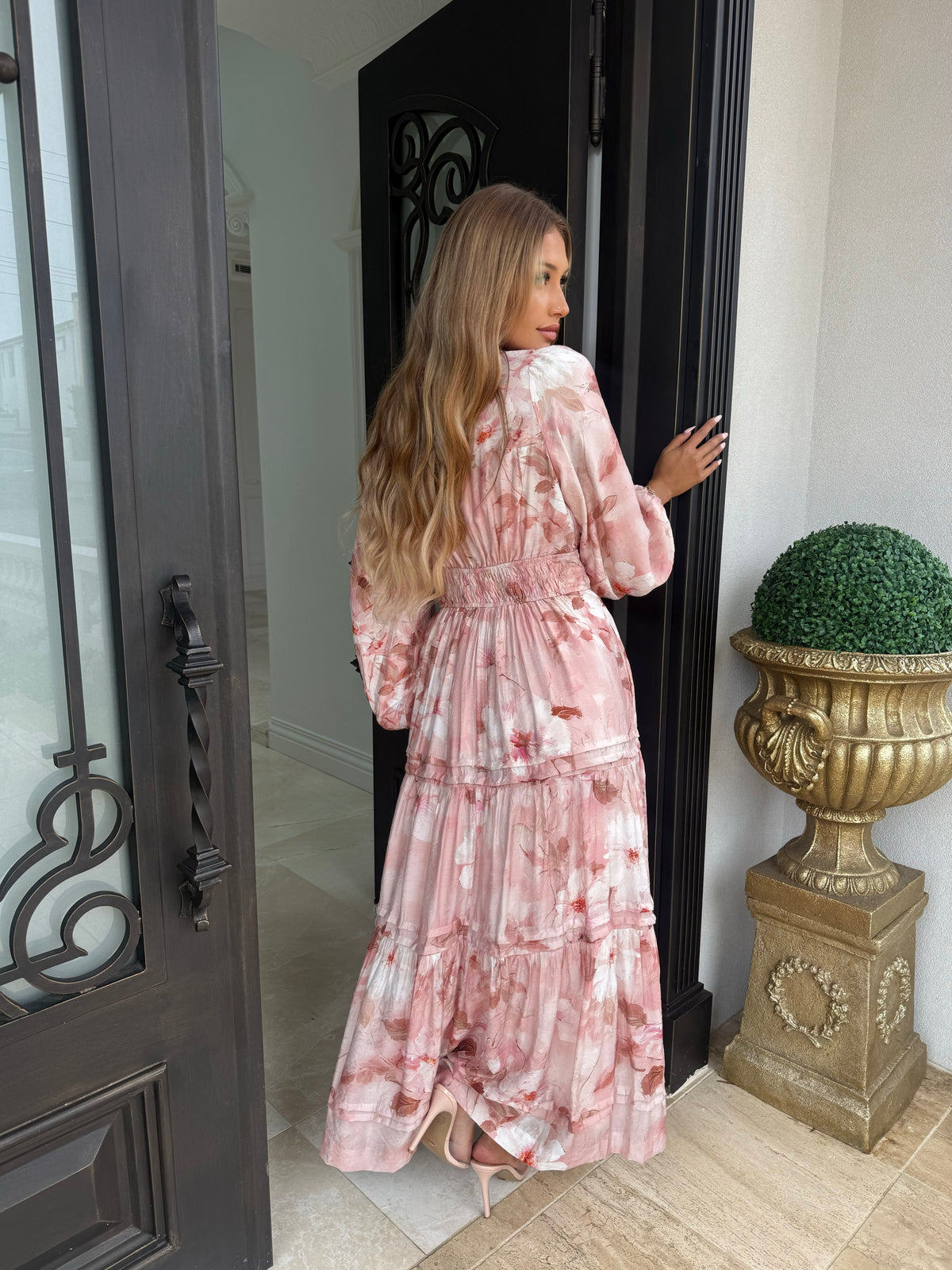 Berry Flowy Dress