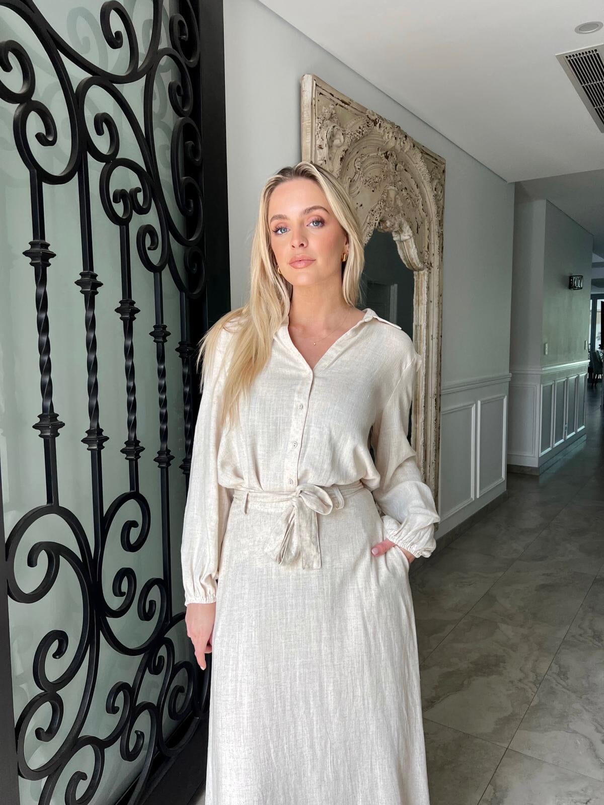 Maxi Linen Skirt