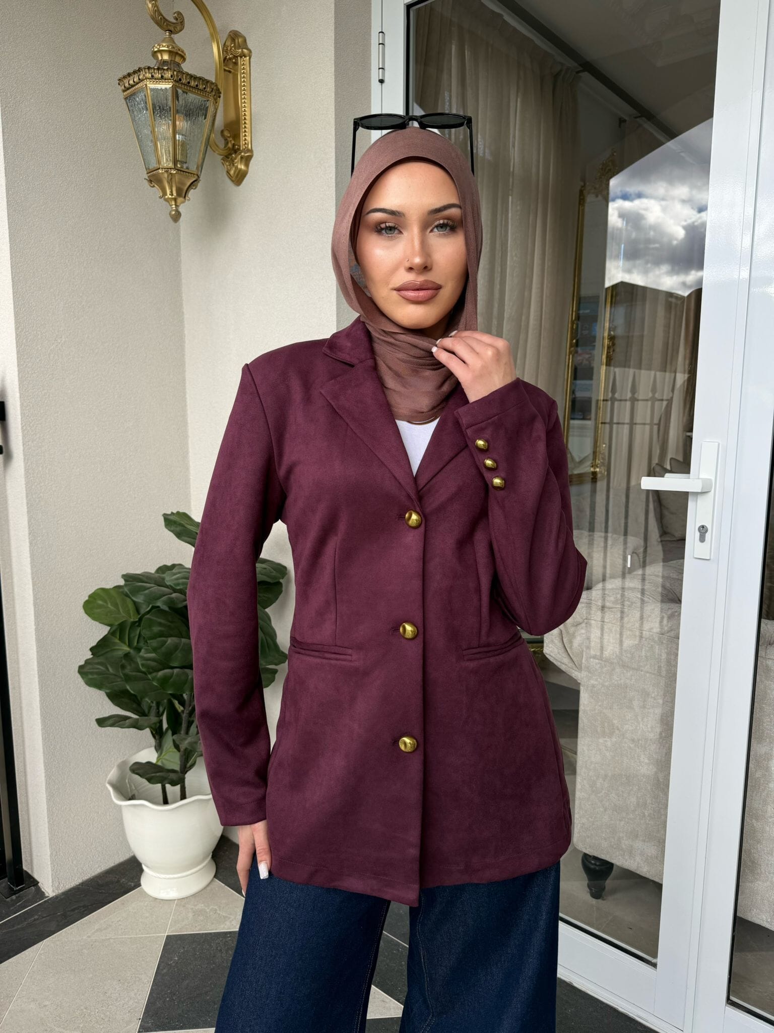 Suede Blazer