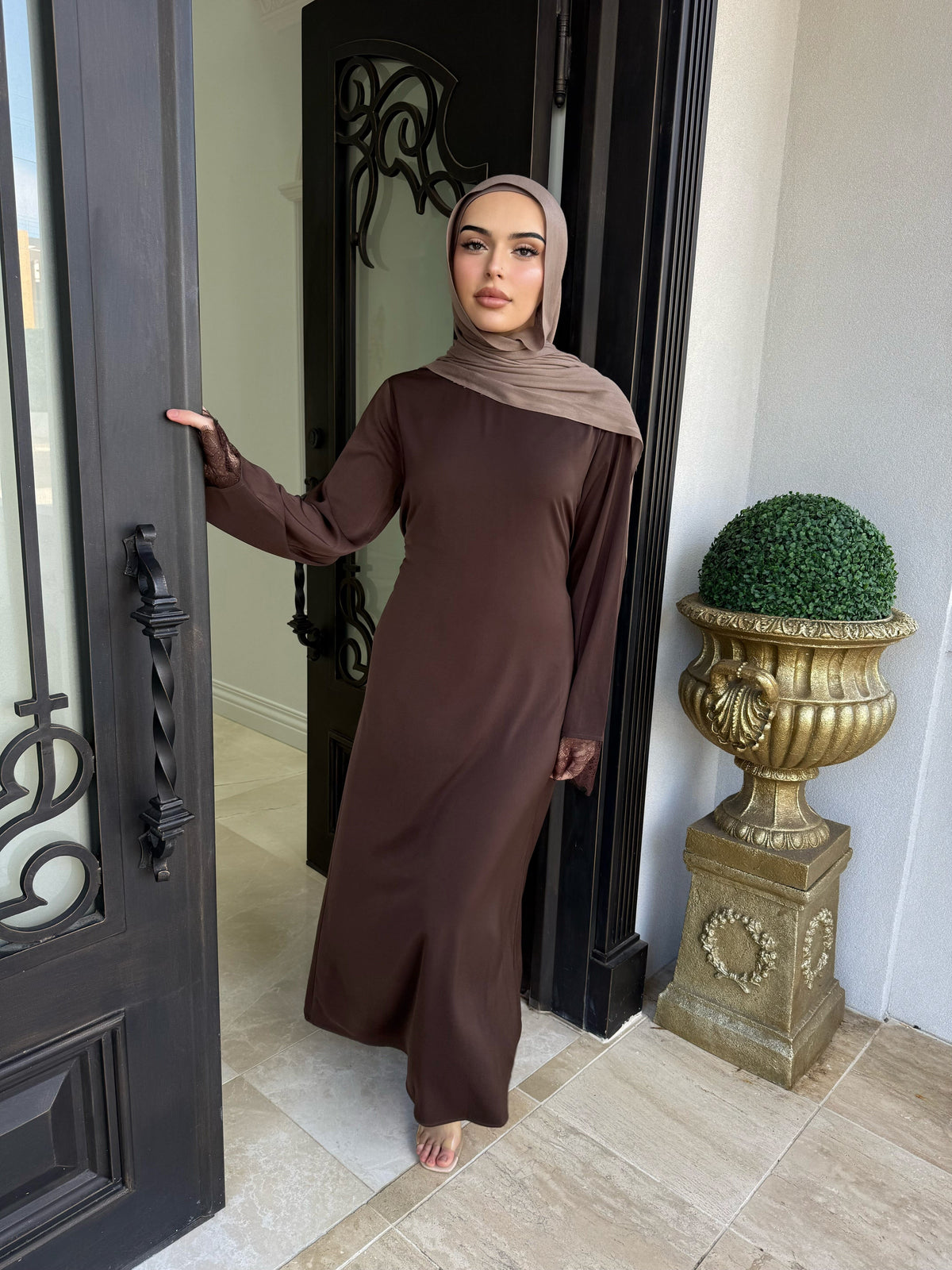 Lace Abaya Set