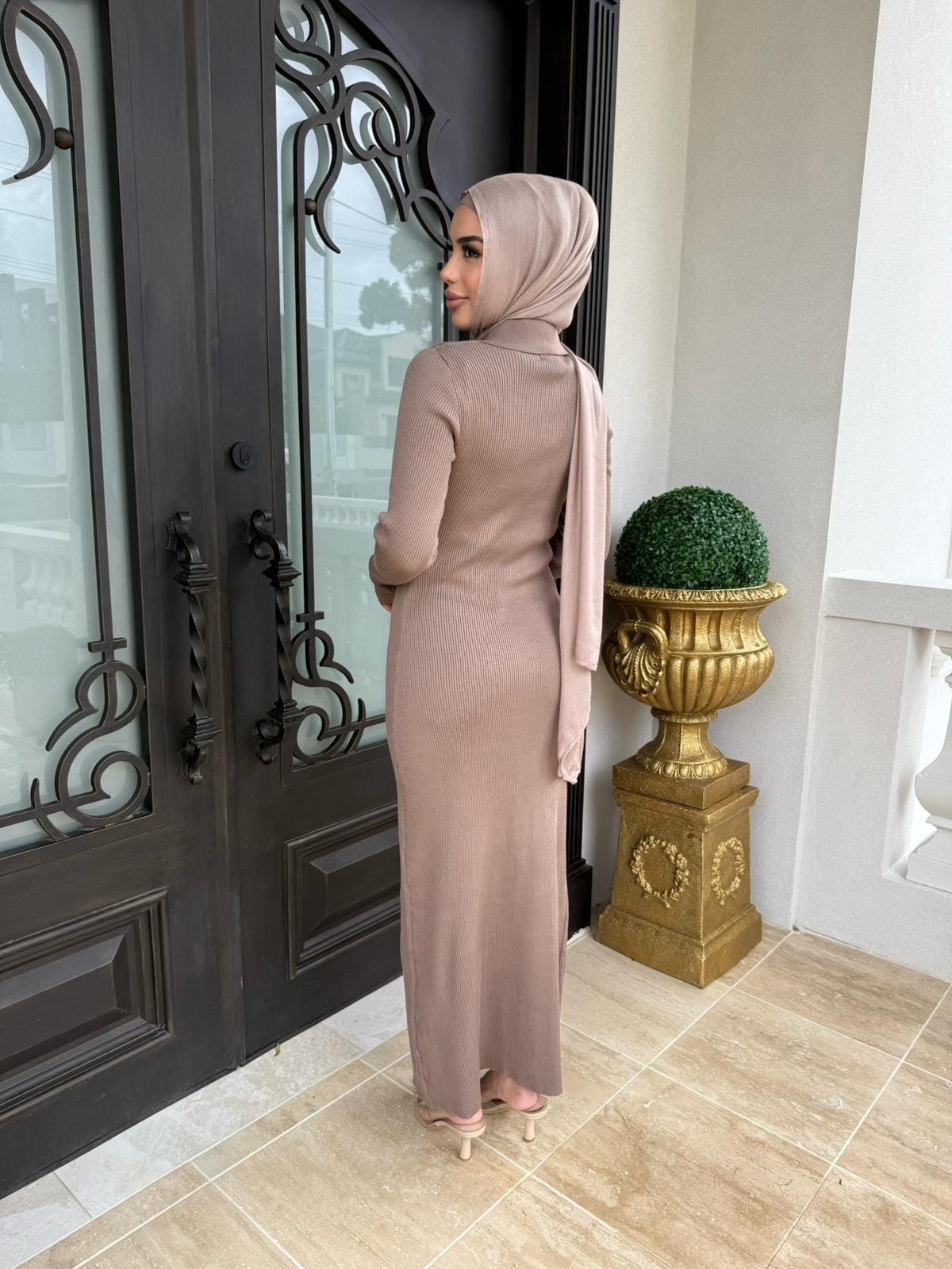 Ribbed Maxi Dress