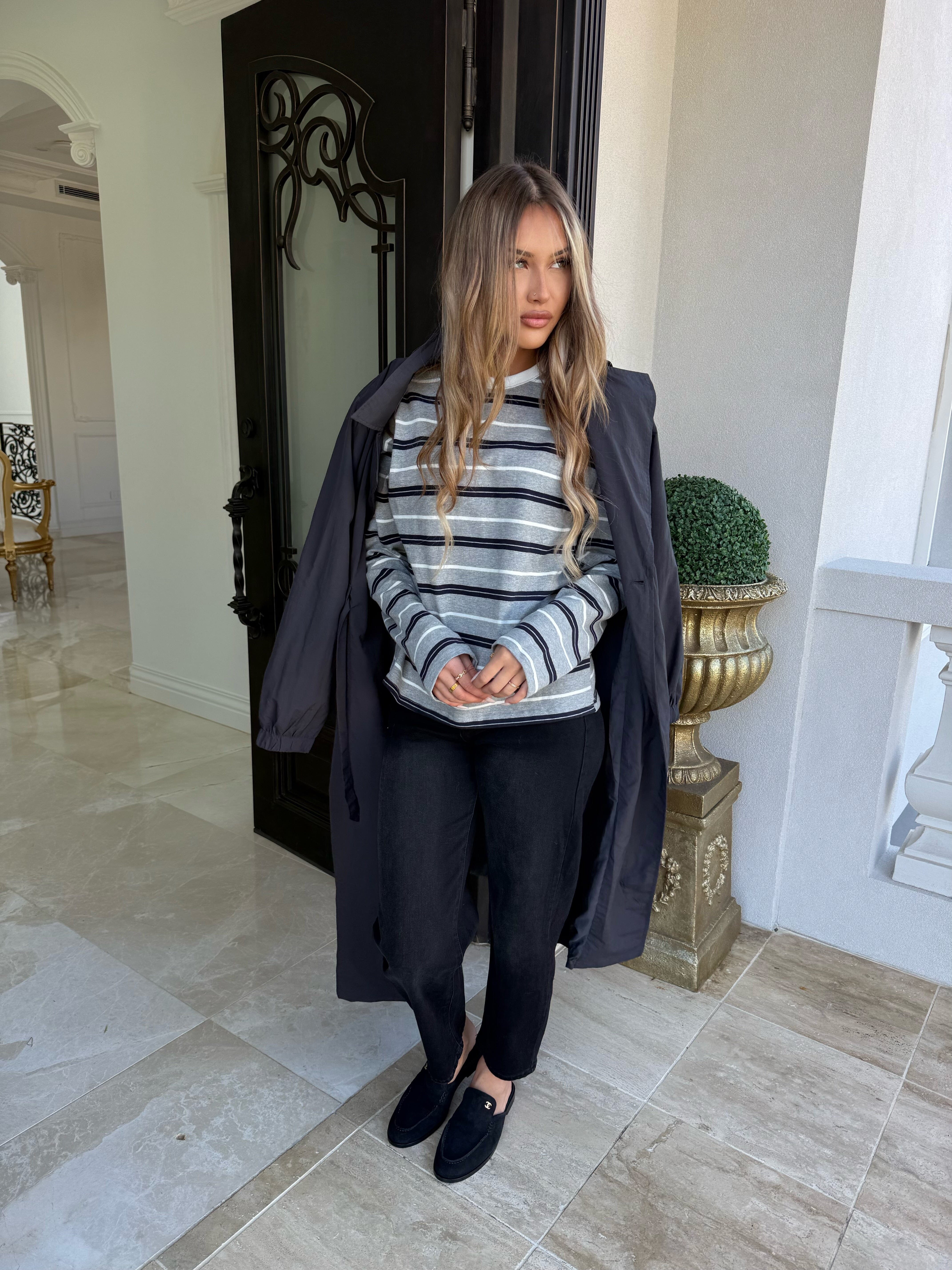 Grey Boyfriend Tee
