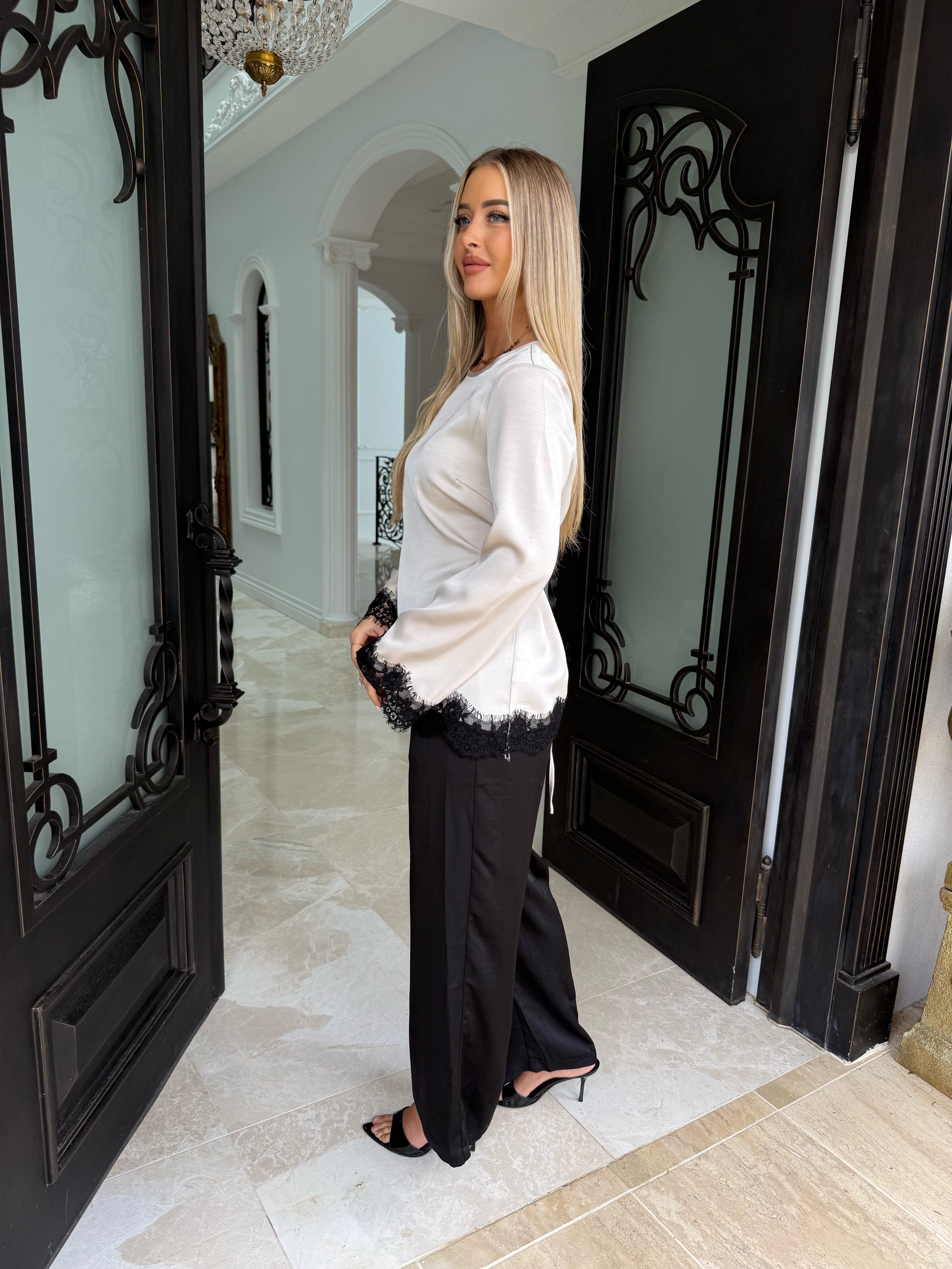 Layali satin pants