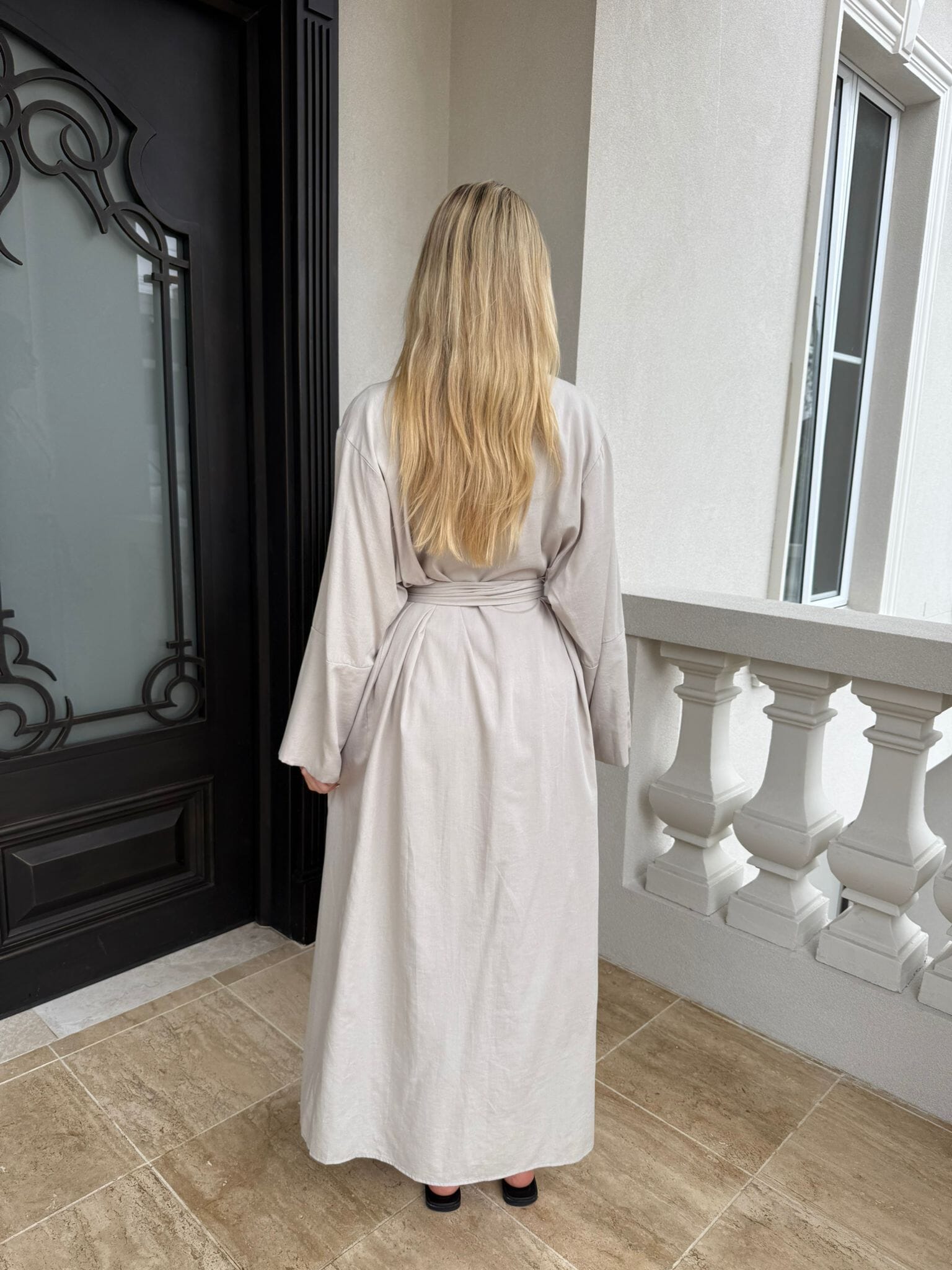 Linen Abaya Set