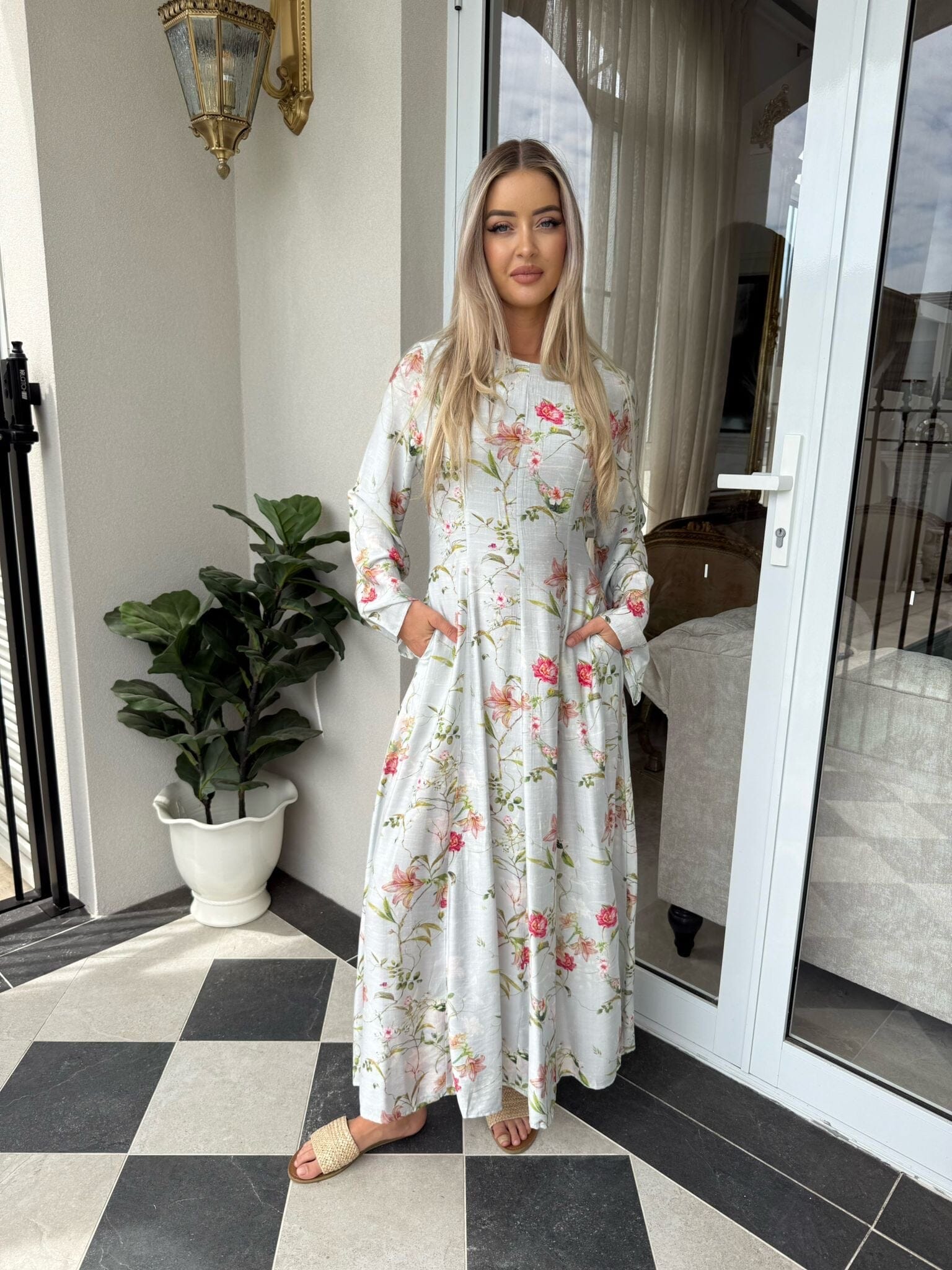 Lush Stone Tie Dress
