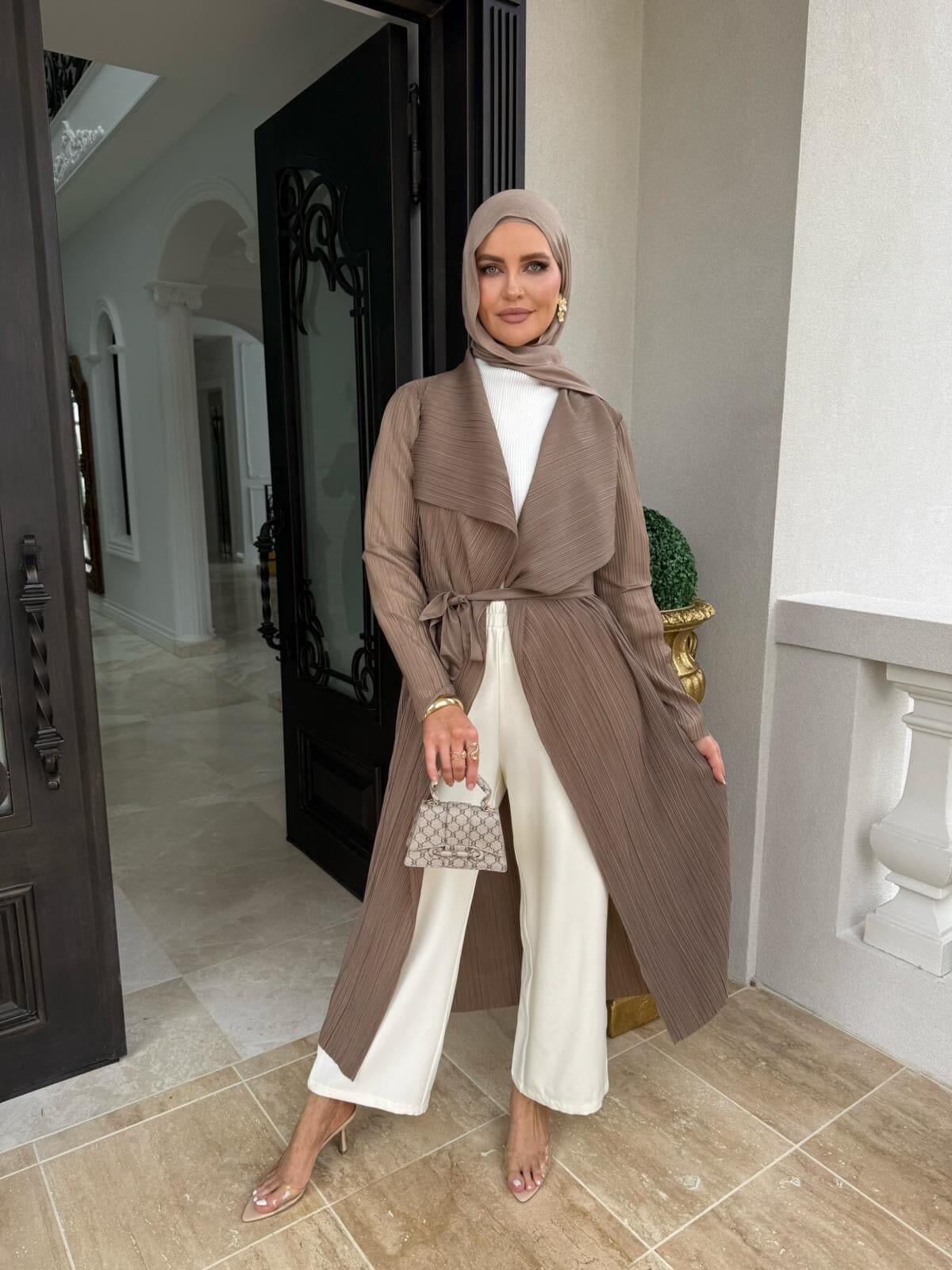Pleated Trench